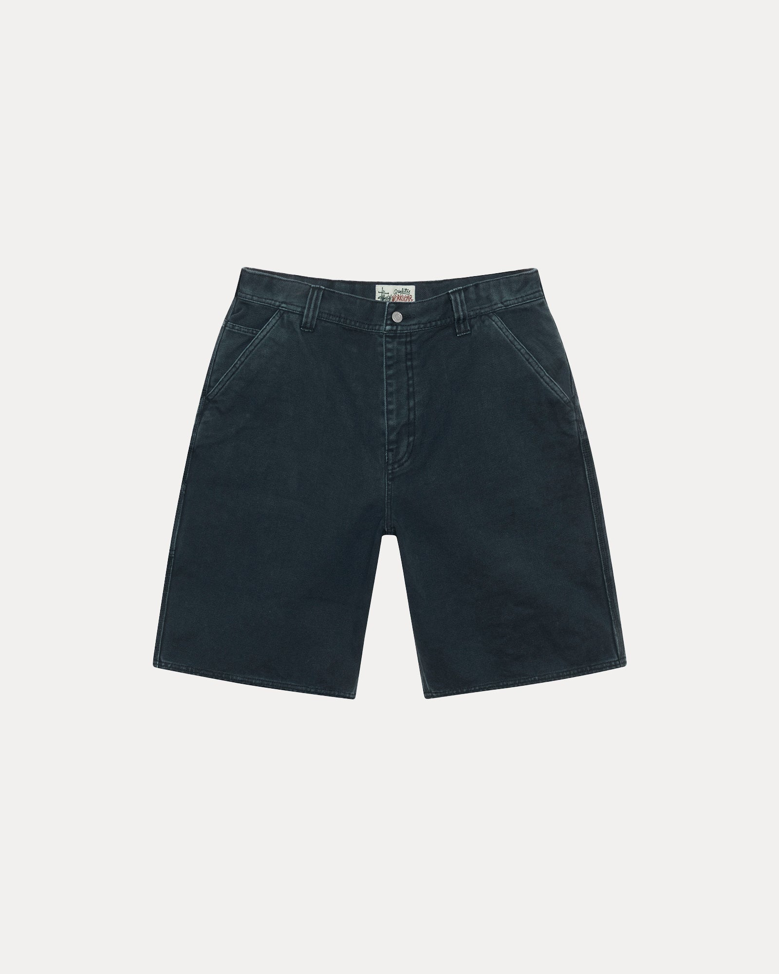 Work Short Washed Canvas Mens Regular In Black
