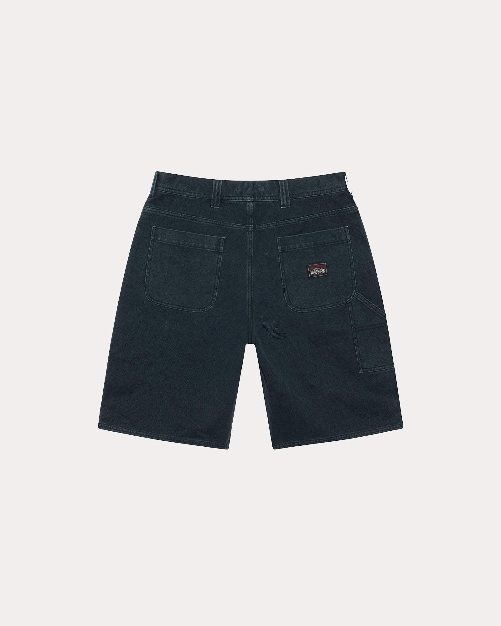 Work Short Washed Canvas Mens Regular In Black