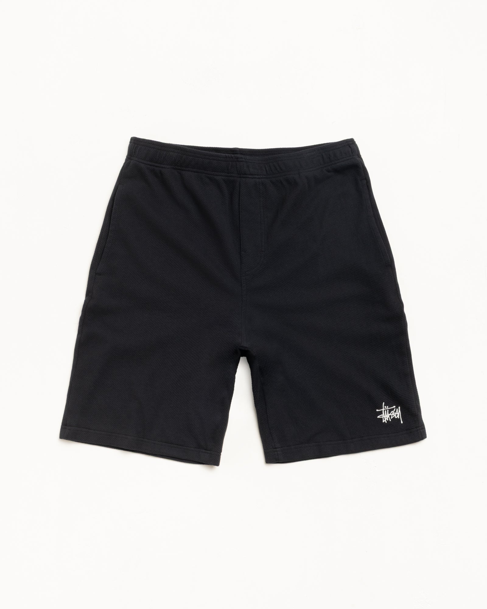 Double Layer Jersey Short Mens Regular In Black