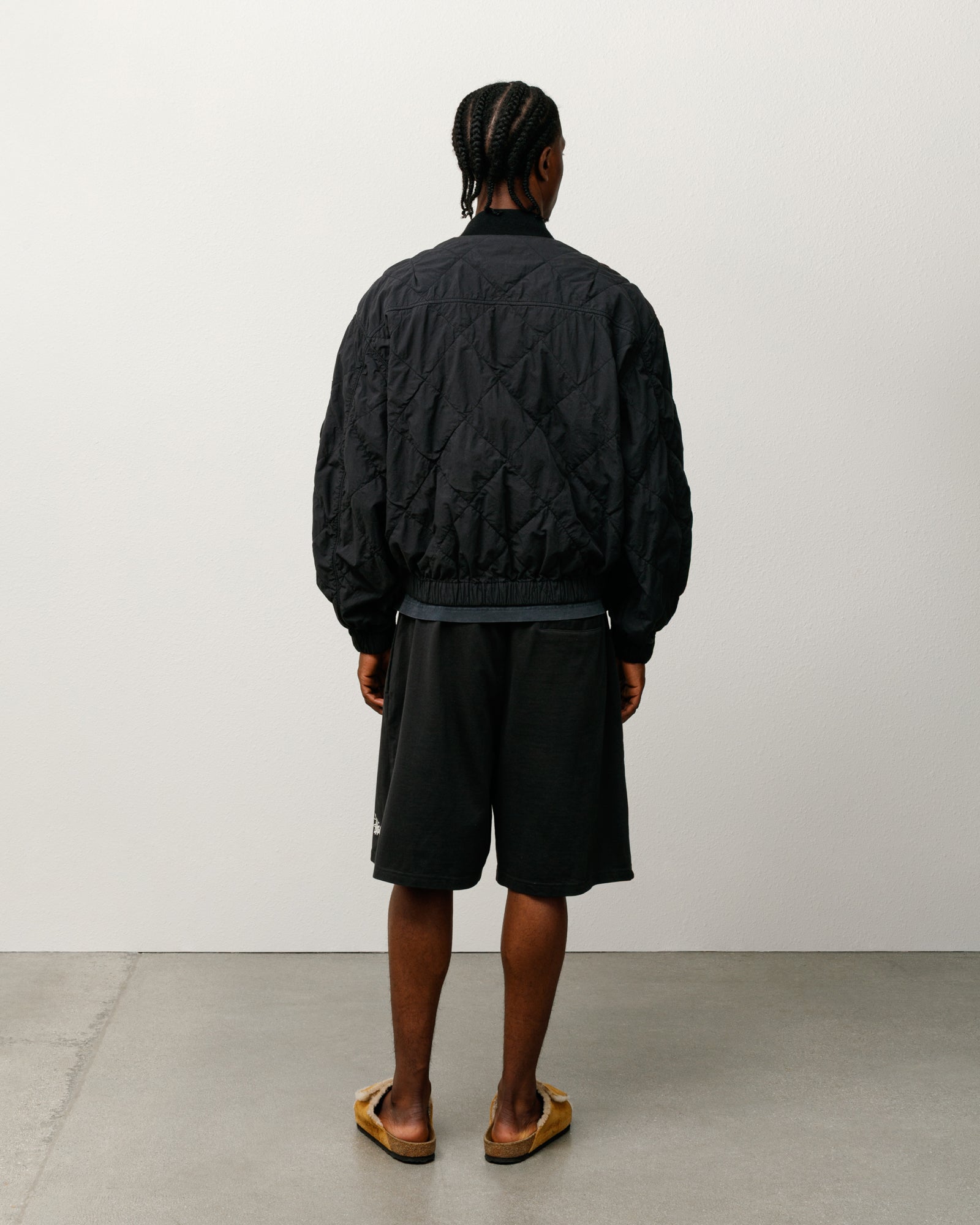 Jersey Short Mens Regular In Black