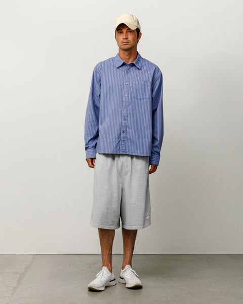 Jersey Short Mens Regular In Grey Heather