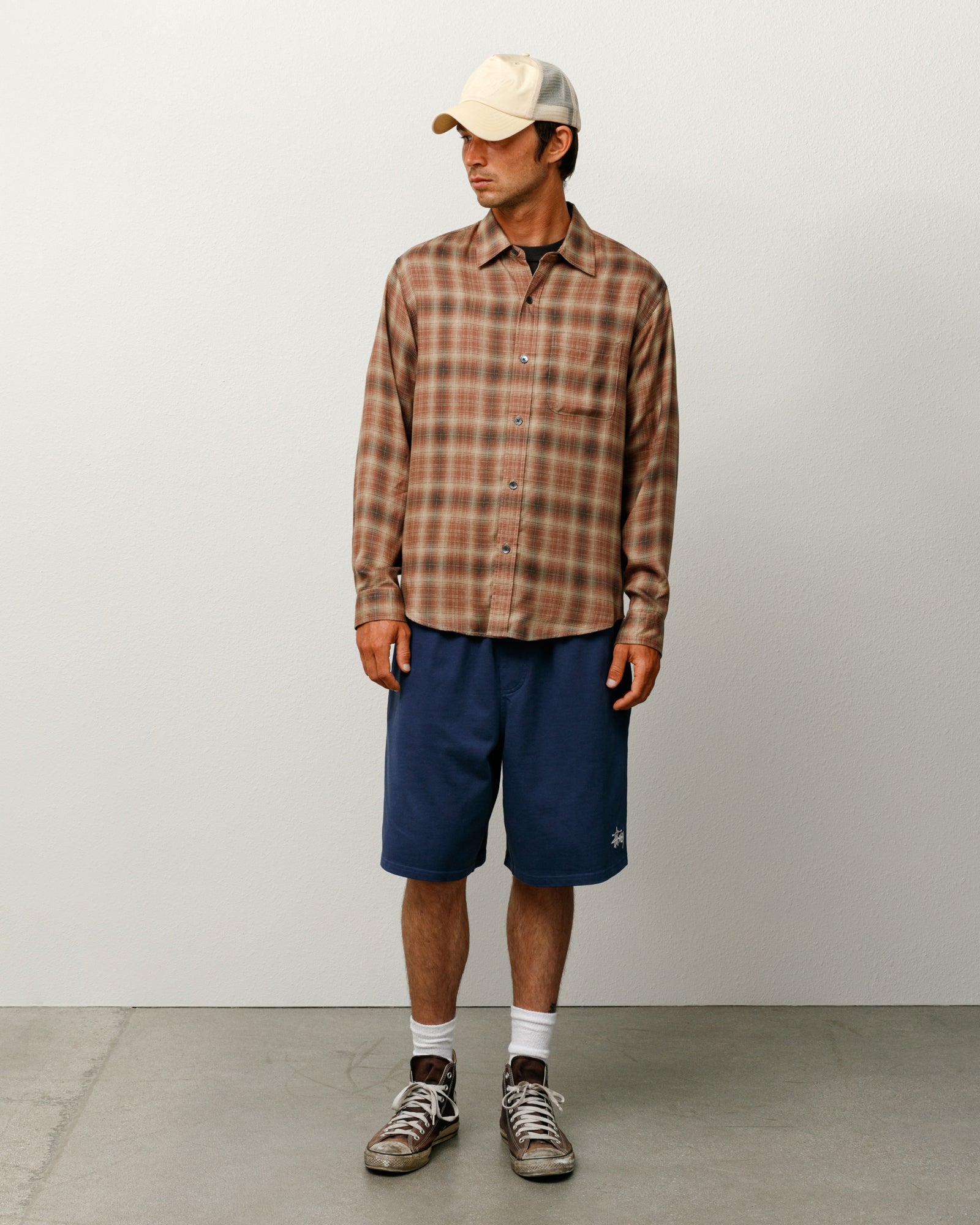 Jersey Short Mens Regular In Navy