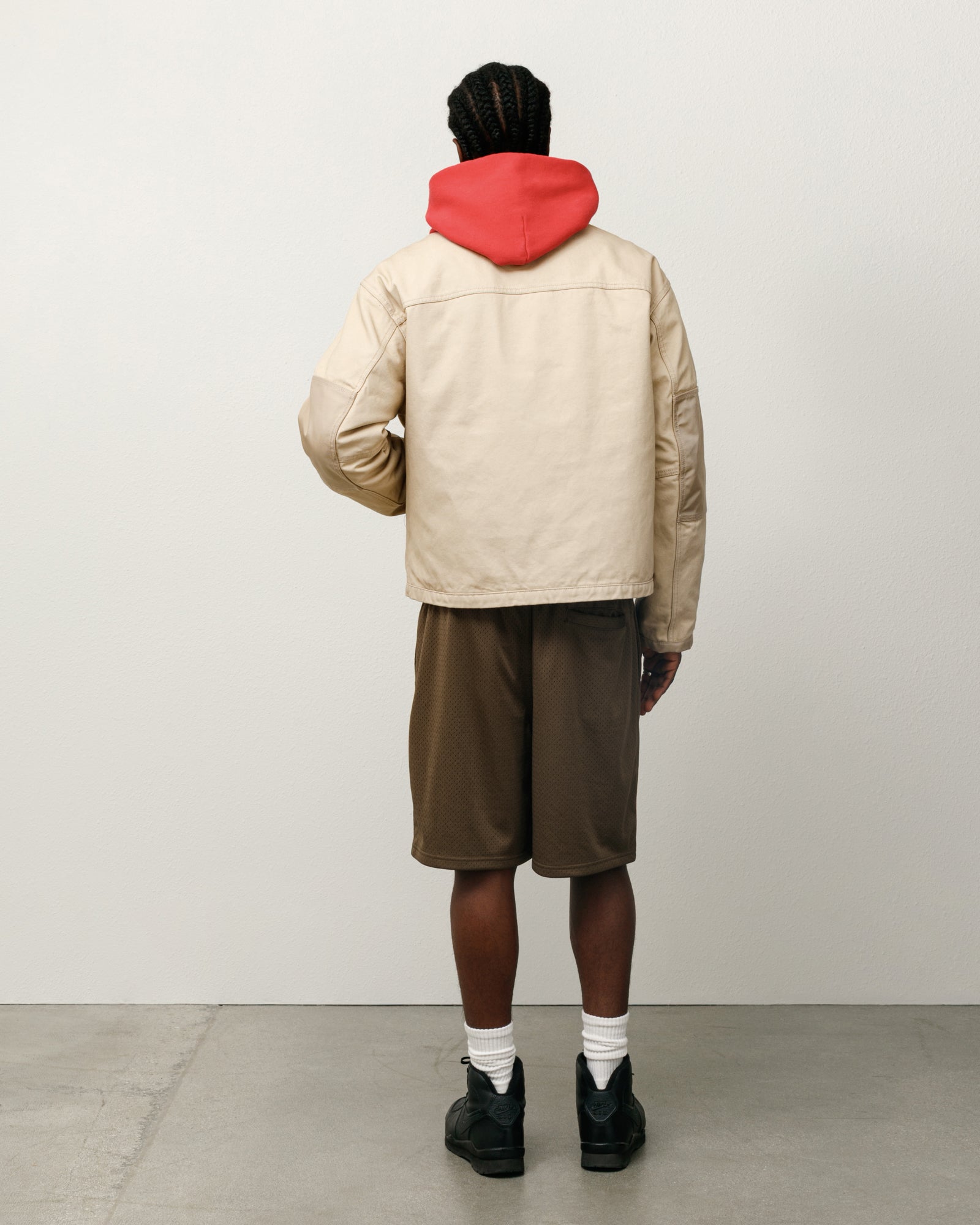 Mesh Short Basic Mens Regular In Olive