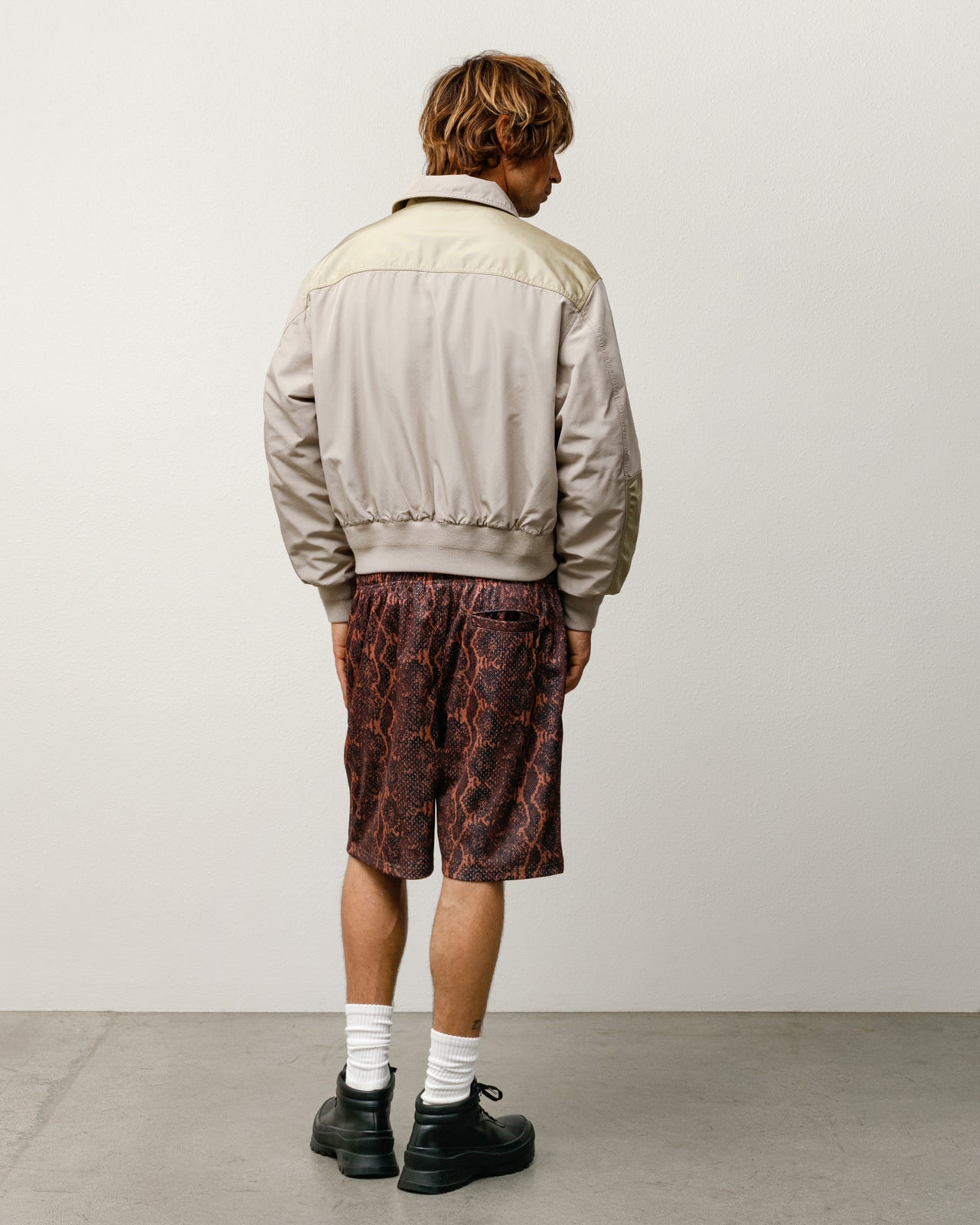 Mesh Short Basic Mens Regular In Snake