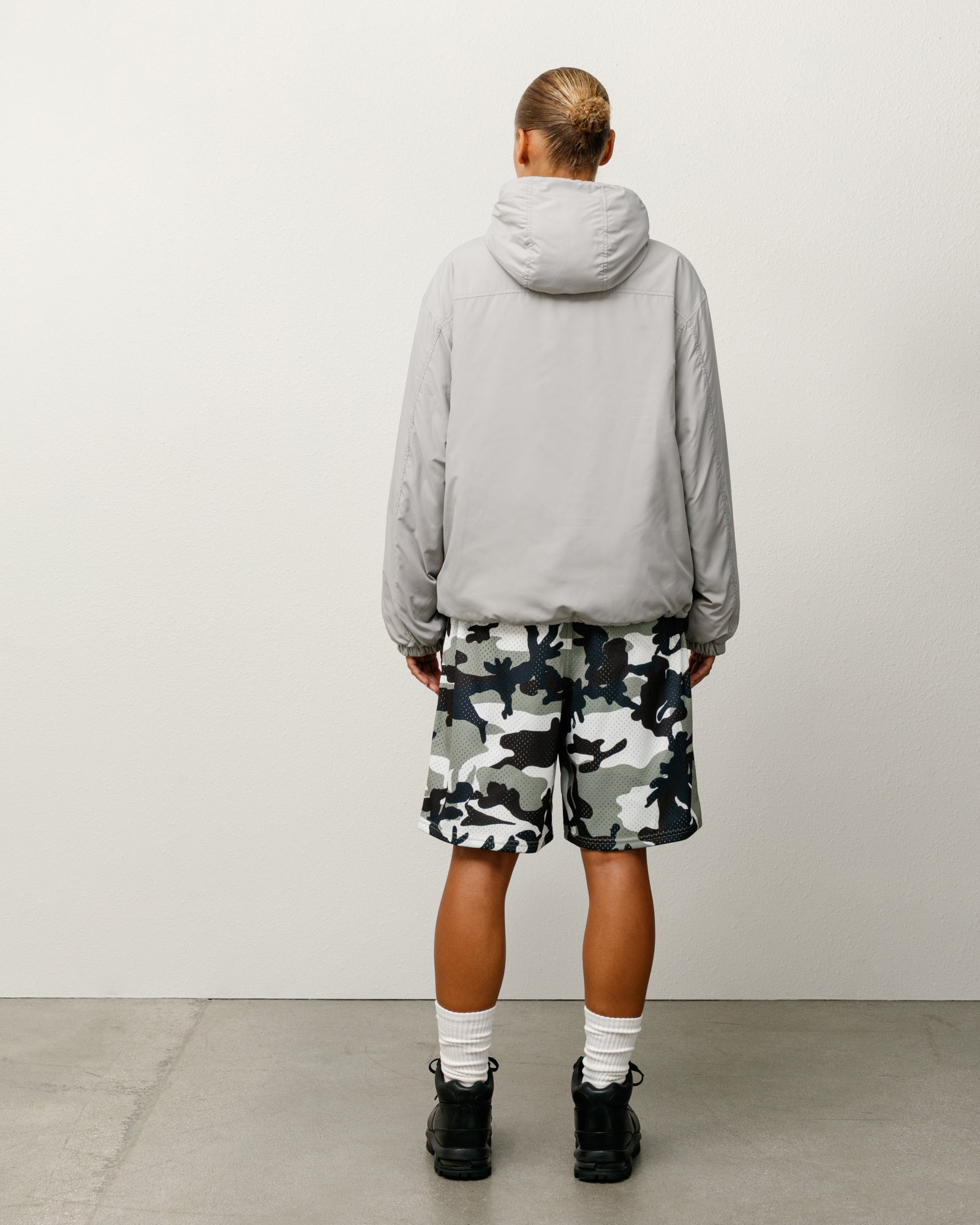Mesh Short Basic Mens Regular In Snow Camo