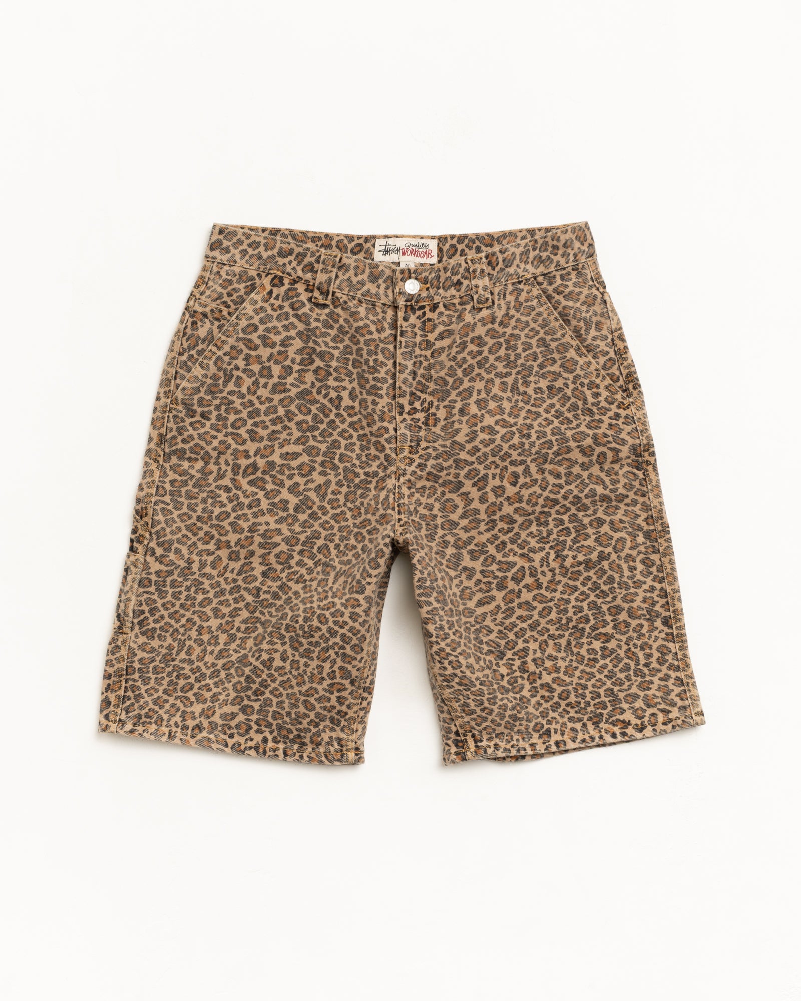 Denim Work Short – Leopard | Shorts | Stüssy Canada