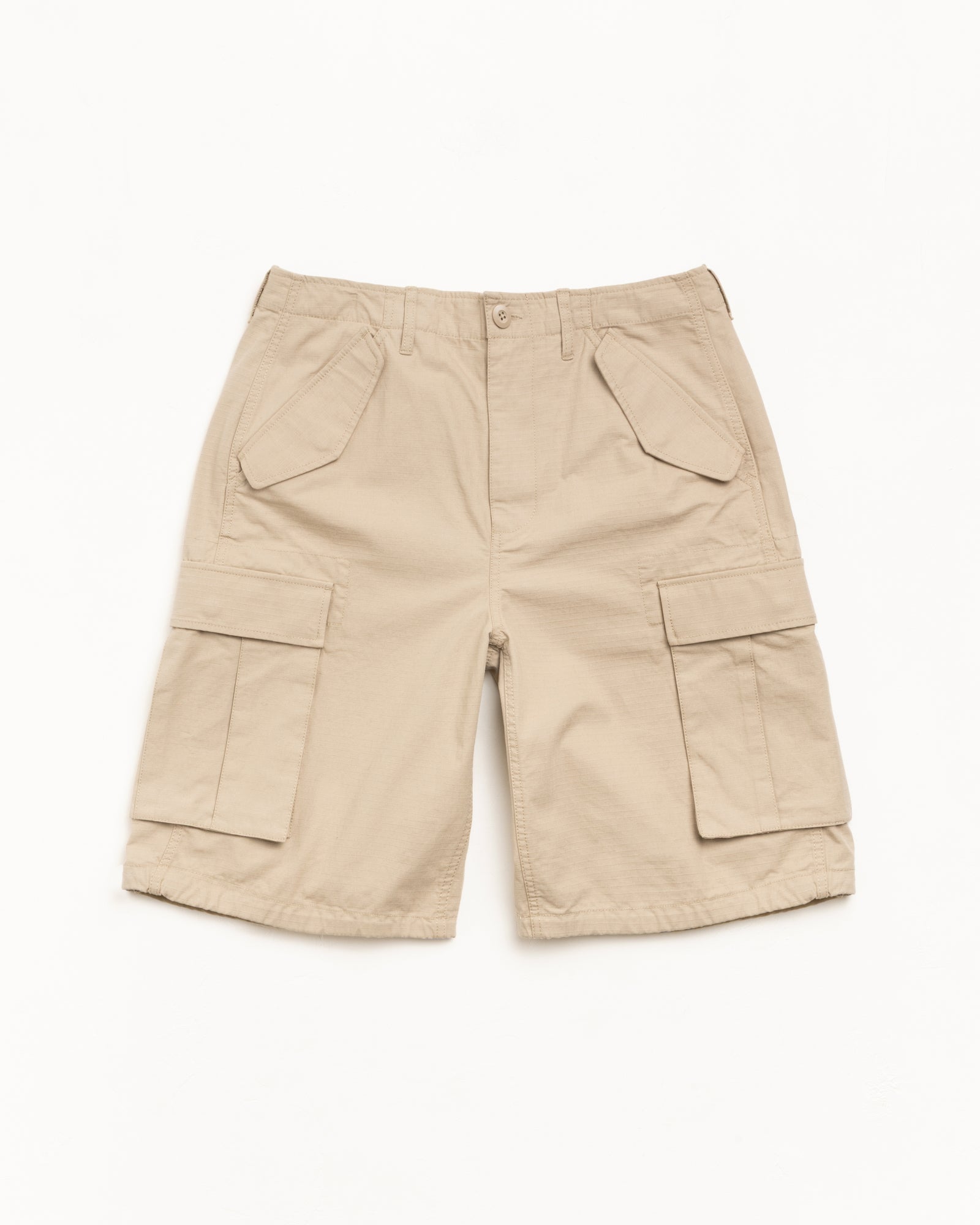 Cargo Short Ripstop Mens Regular In Khaki