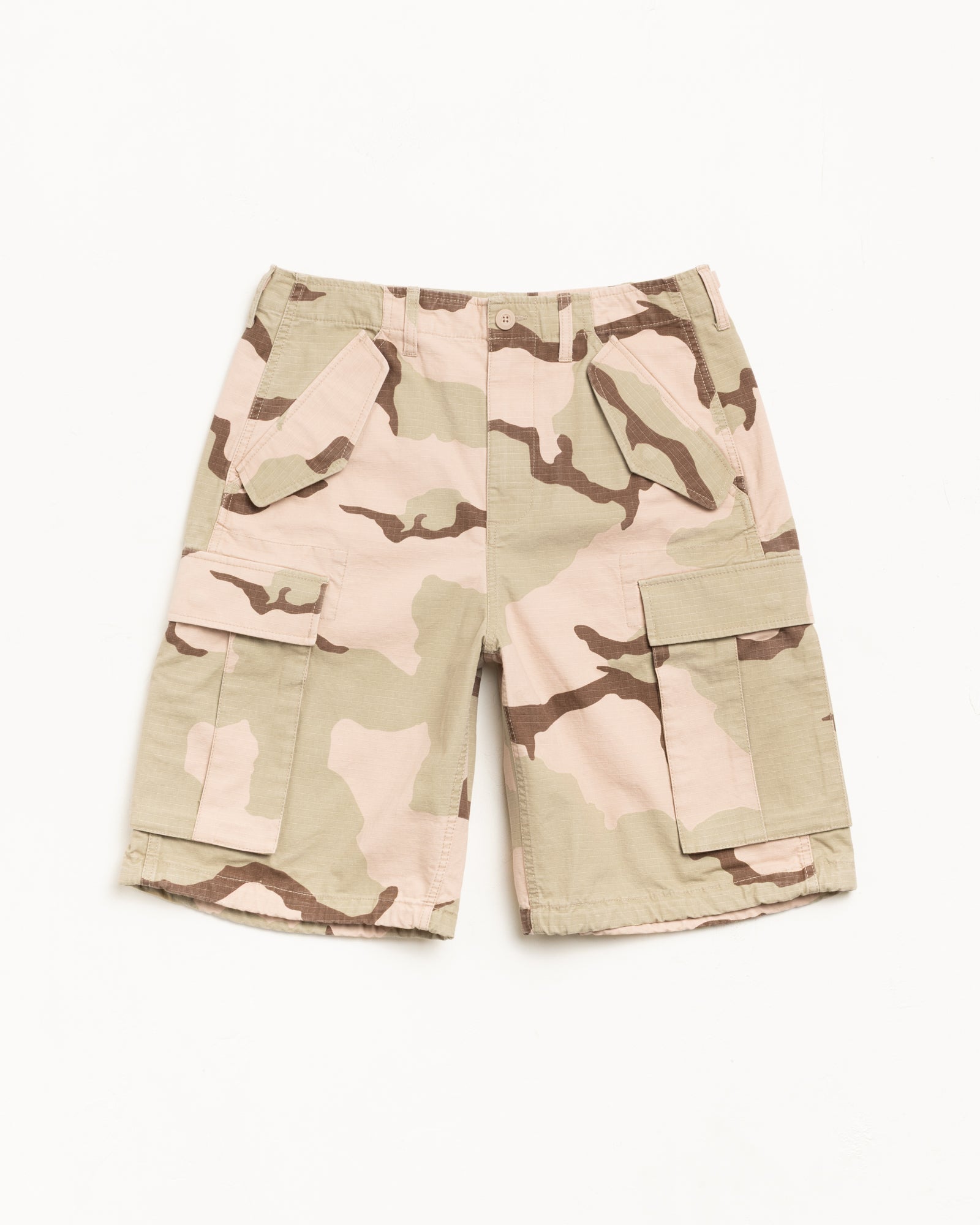 Cargo Short Ripstop Mens Regular In Sand Camo