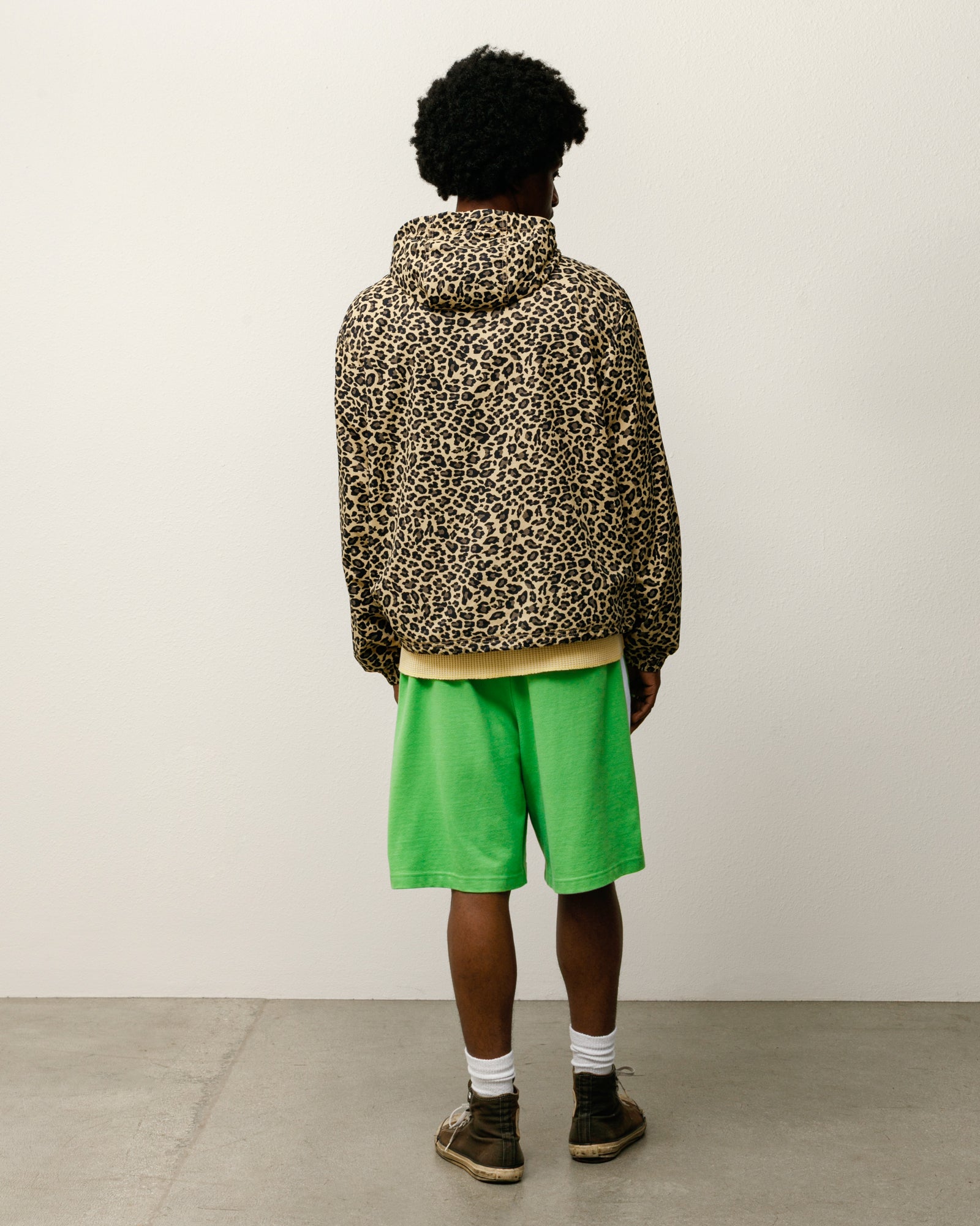 Stripe Jersey Short Mens Regular In Kiwi