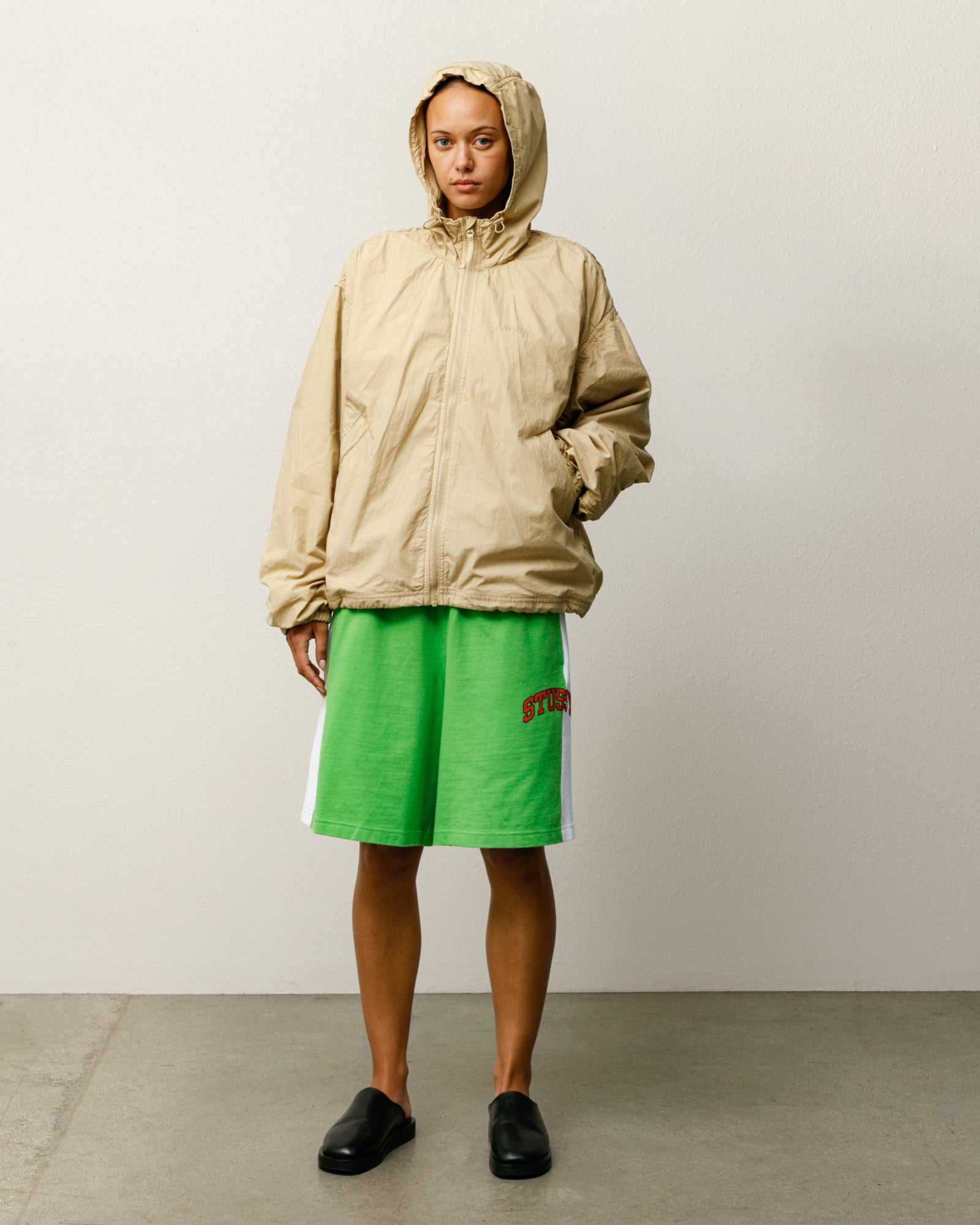 Stripe Jersey Short Mens Regular In Kiwi