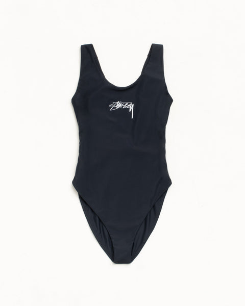 Surf Stock One Piece Womens Regular in the color Black