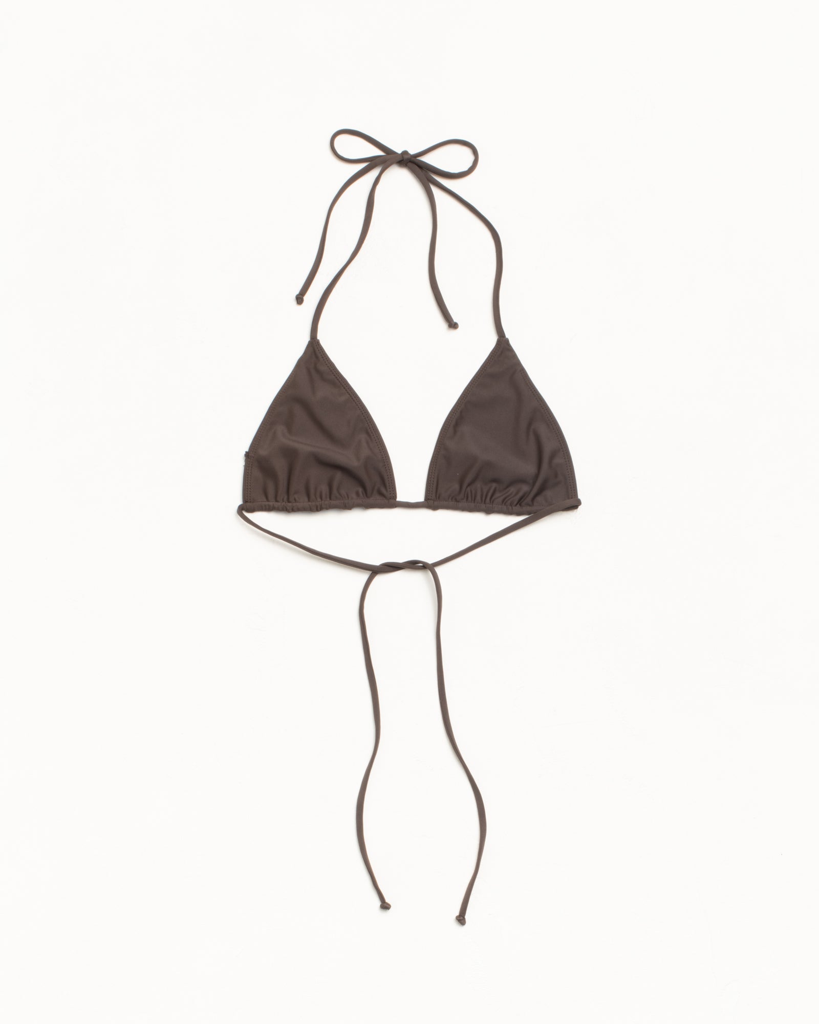 Triangle Bikini Top Womens Regular in the color Brown