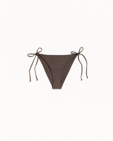 Side Tie Bikini Bottom Womens Regular In Brown