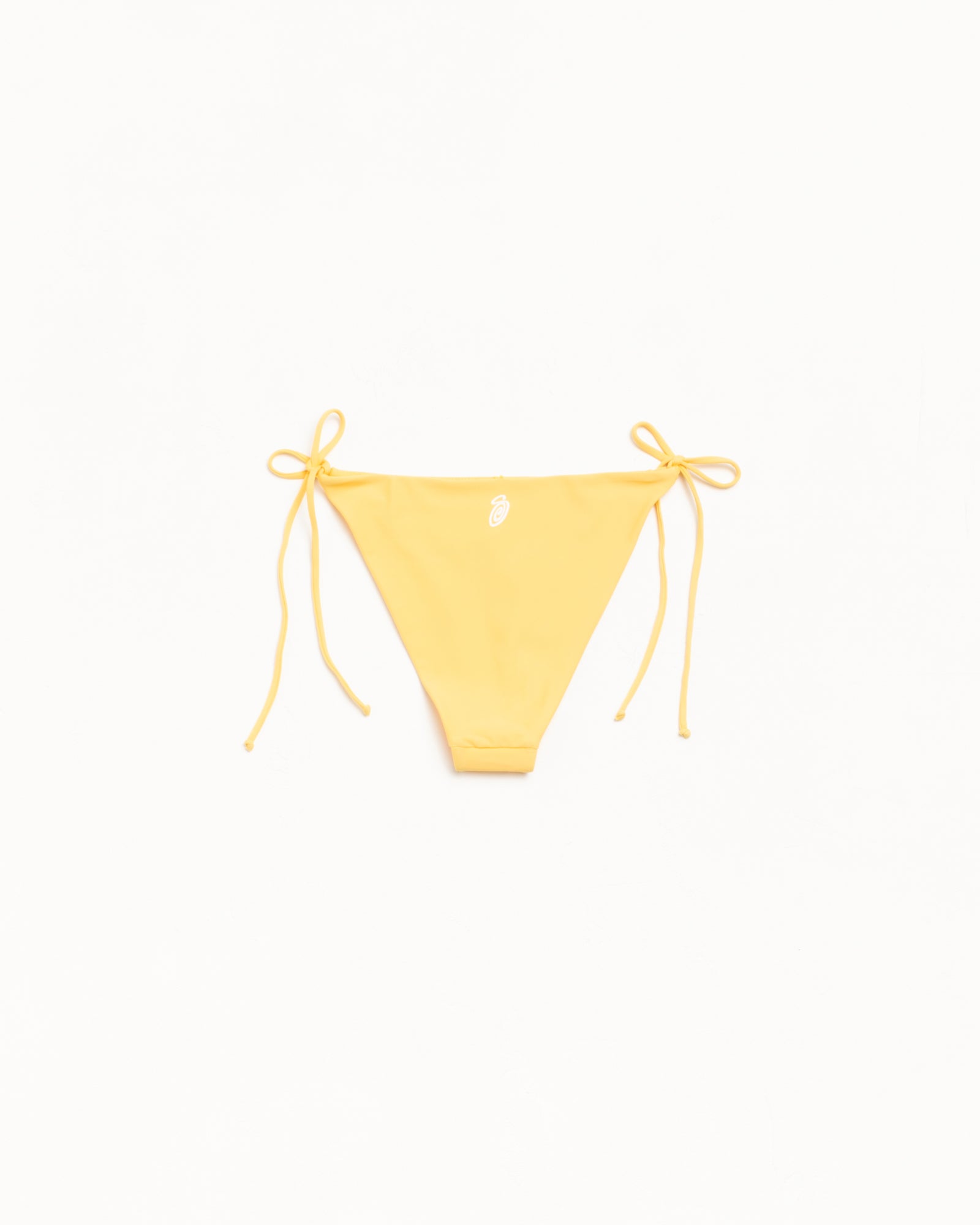 Side Tie Bikini Bottom Womens in the color Orange