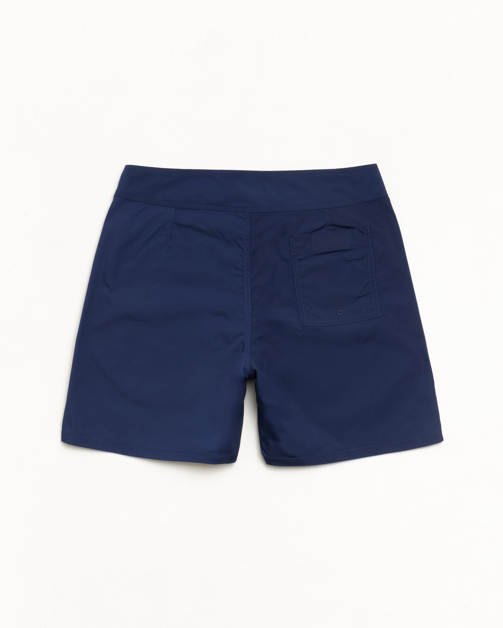 Coastal Board Short Unisex Regular In Blue, Back View With Rear Patch Pocket