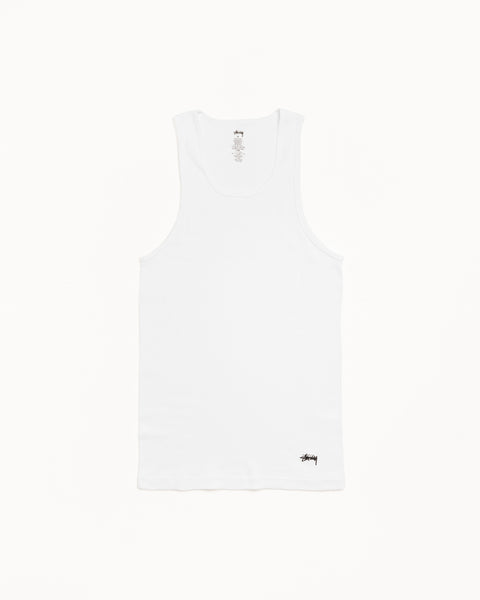 Stussy Tank Undershirt- 3 Pack Accessories Short Sleeve In White