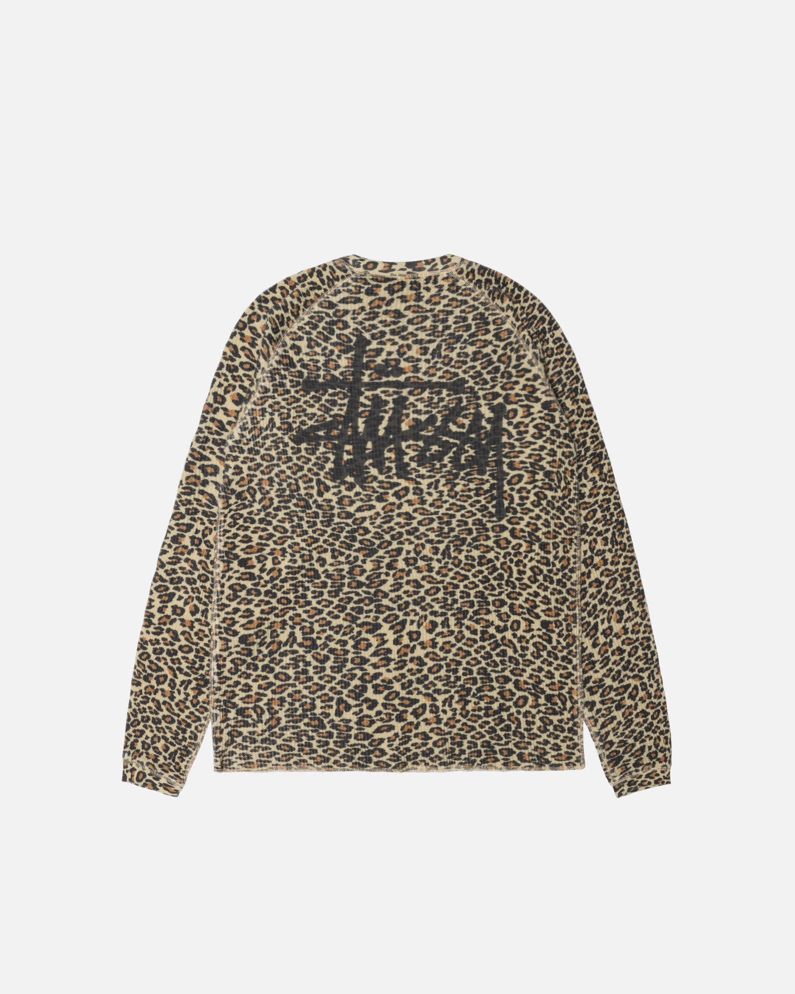 Raglan Thermal Basic Stock Mens Long Sleeve In Leopard