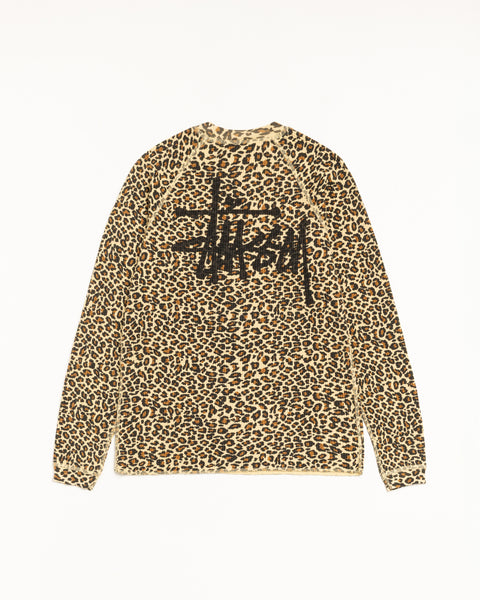 Raglan Thermal Basic Stock Mens Long Sleeve In Leopard