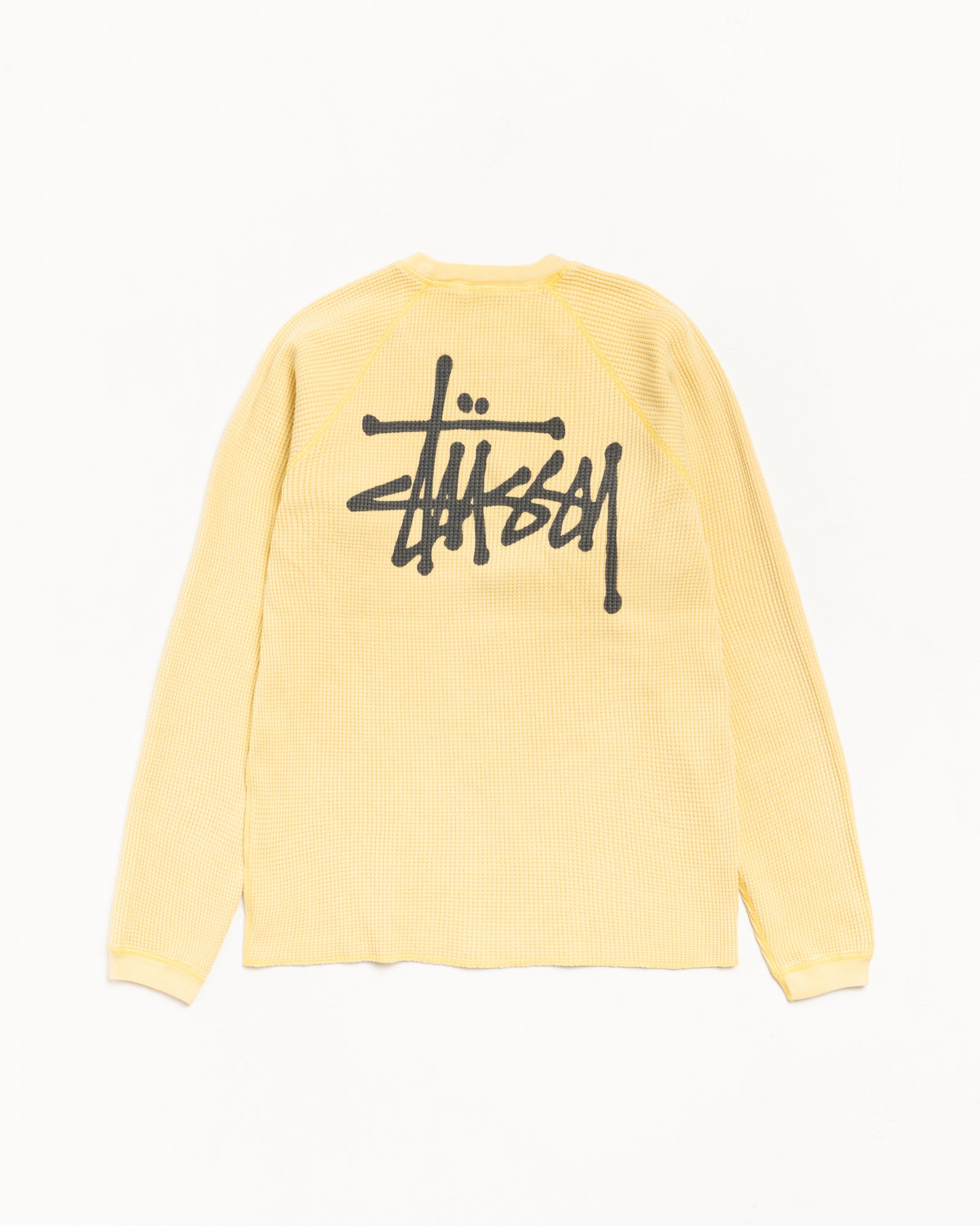 Basic Stüssy Thermal – Pale Yellow | Tops & Knits | Stüssy Canada