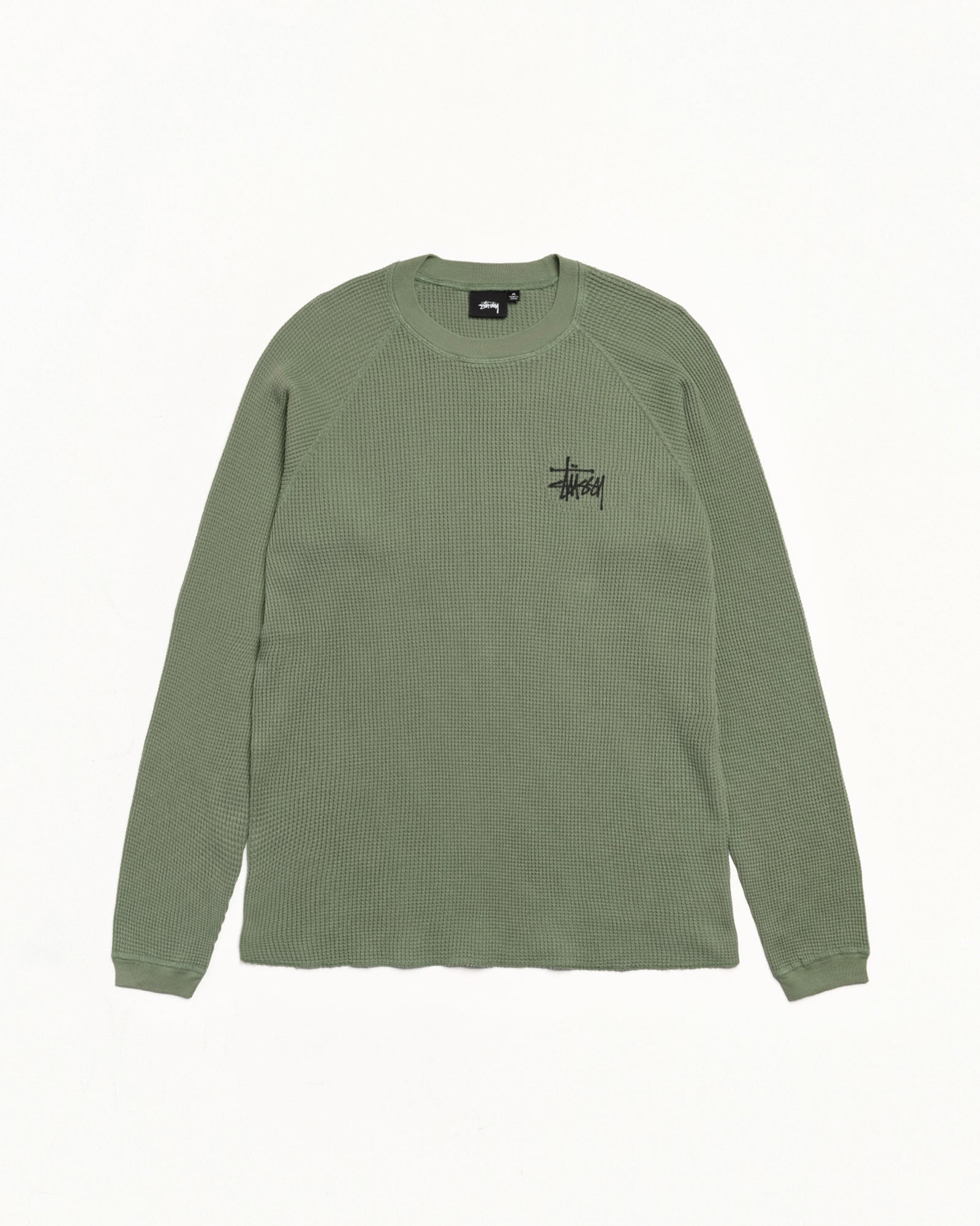 Raglan Thermal Basic Stock Mens Long Sleeve In SageRaglan Thermal Basic Stock Mens Long Sleeve In Sage