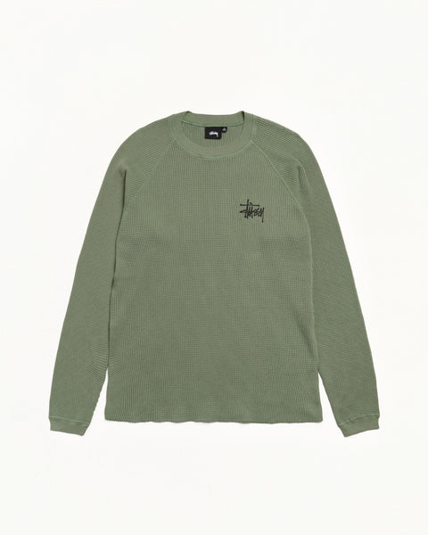 Raglan Thermal Basic Stock Mens Long Sleeve In SageRaglan Thermal Basic Stock Mens Long Sleeve In Sage