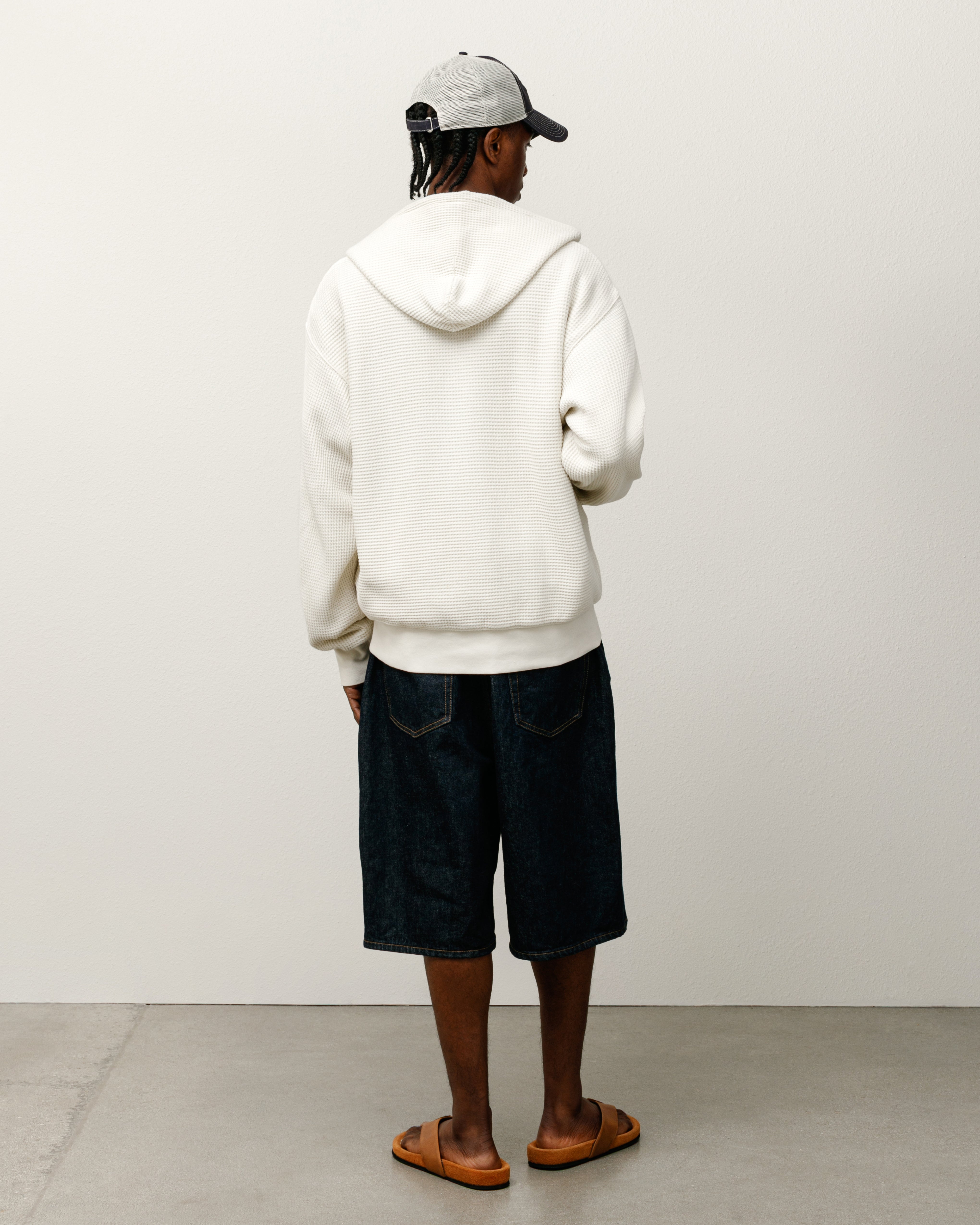 Double Layer Waffle Zip Hoodie – Off White | Tops | Stüssy Canada