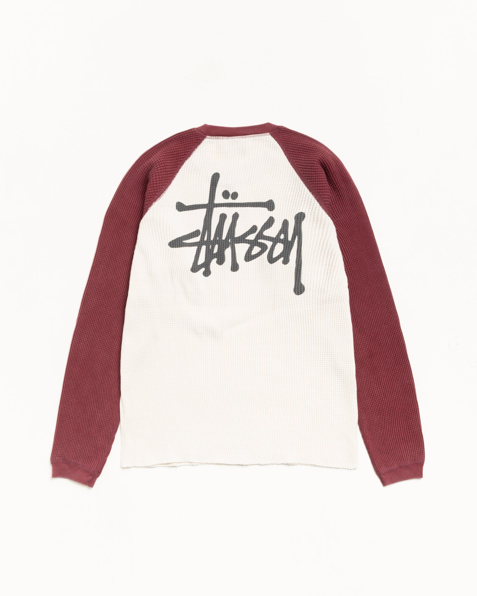 STUSSY THERMAL 2 TONE ラグランシャツ　サーマル　S Basic Stüssy Thermal 2 Tone – Off White | Tops | Stüssy Canada
