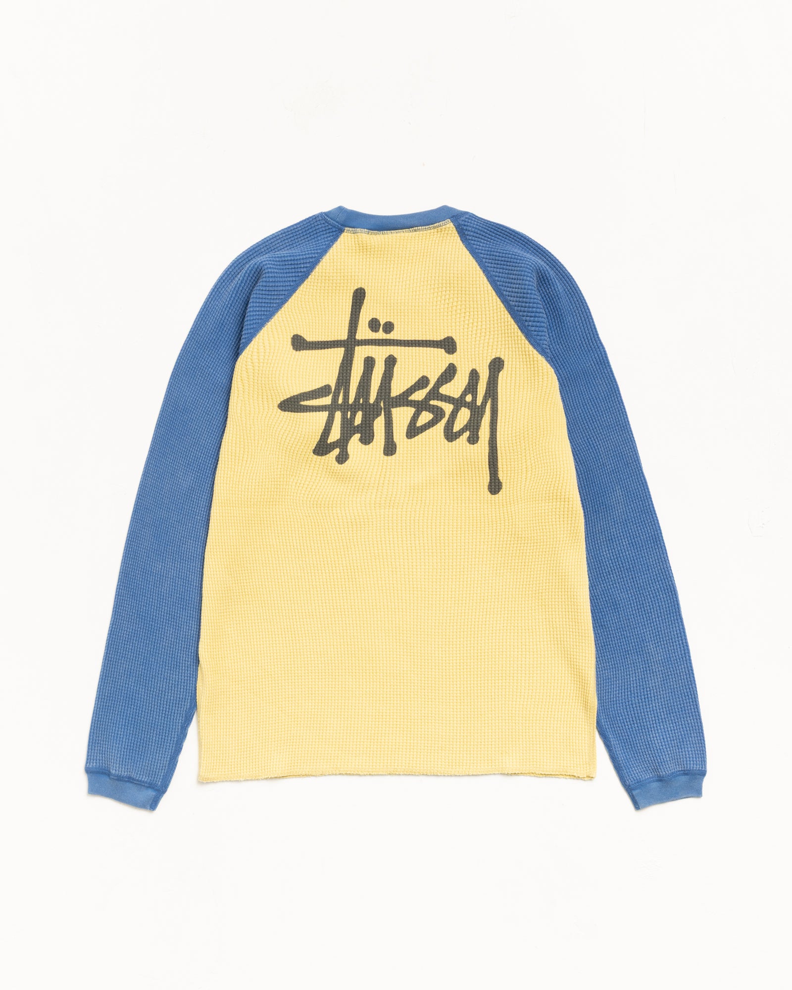 Basic Stüssy Thermal 2 Tone – Yellow | Tops | Stüssy Canada