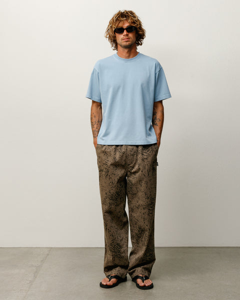 Dyed Ss Tee Mens Short Sleeve In Dust Blue