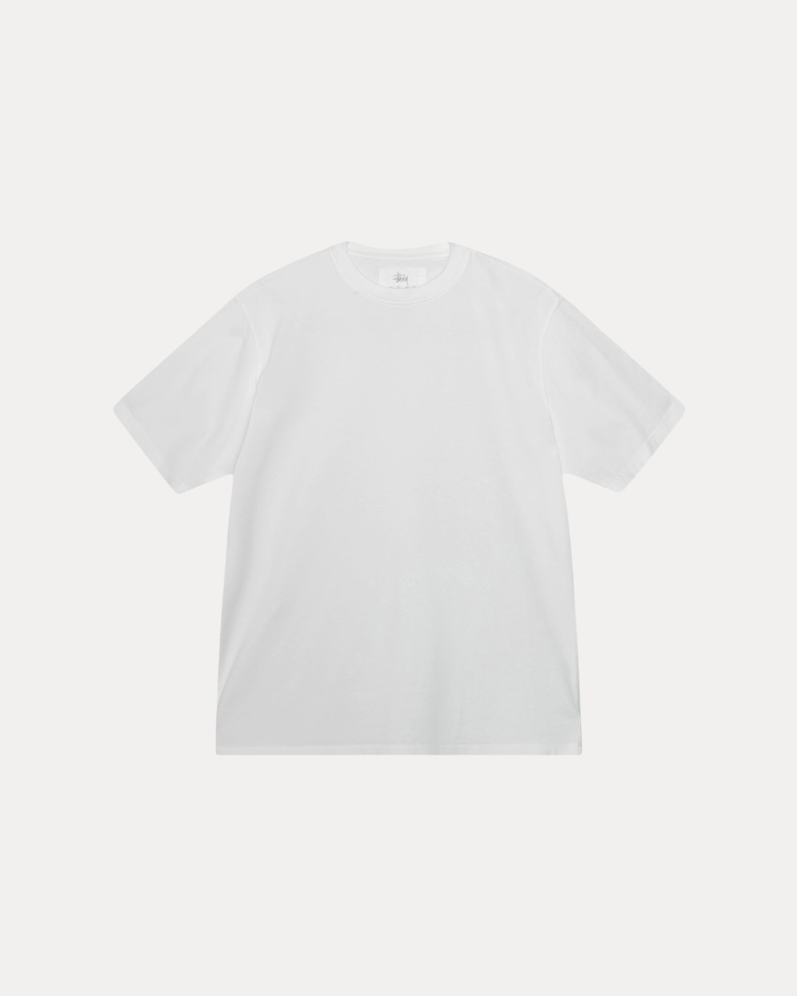 Dyed Ss Tee Mens Short Sleeve In White