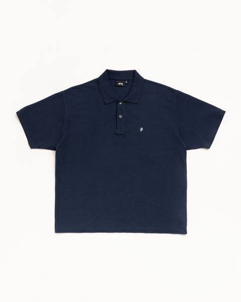 Classic Pique Polo Unisex Short Sleeve In Navy