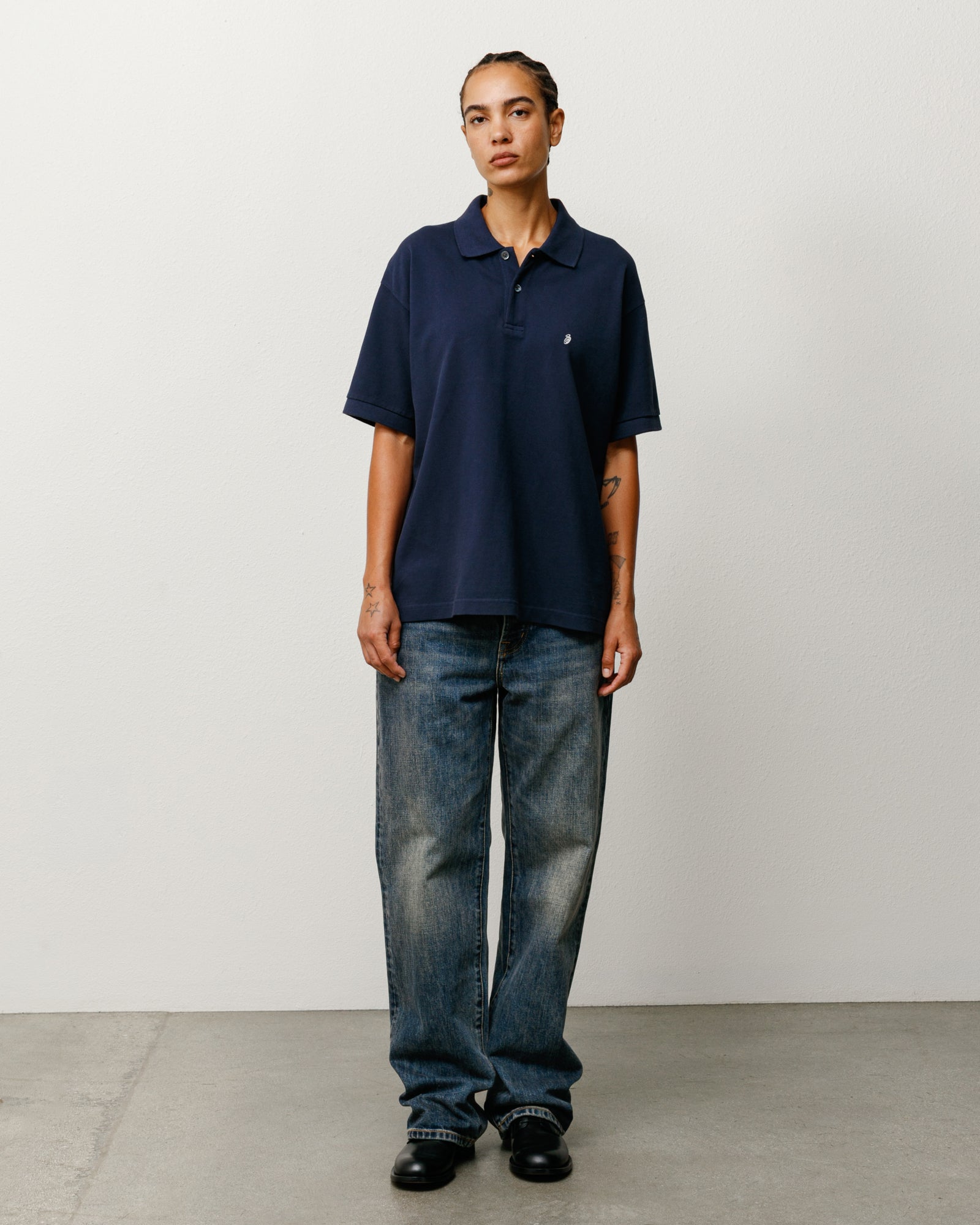 Classic Pique Polo unisex short sleeve in Navy