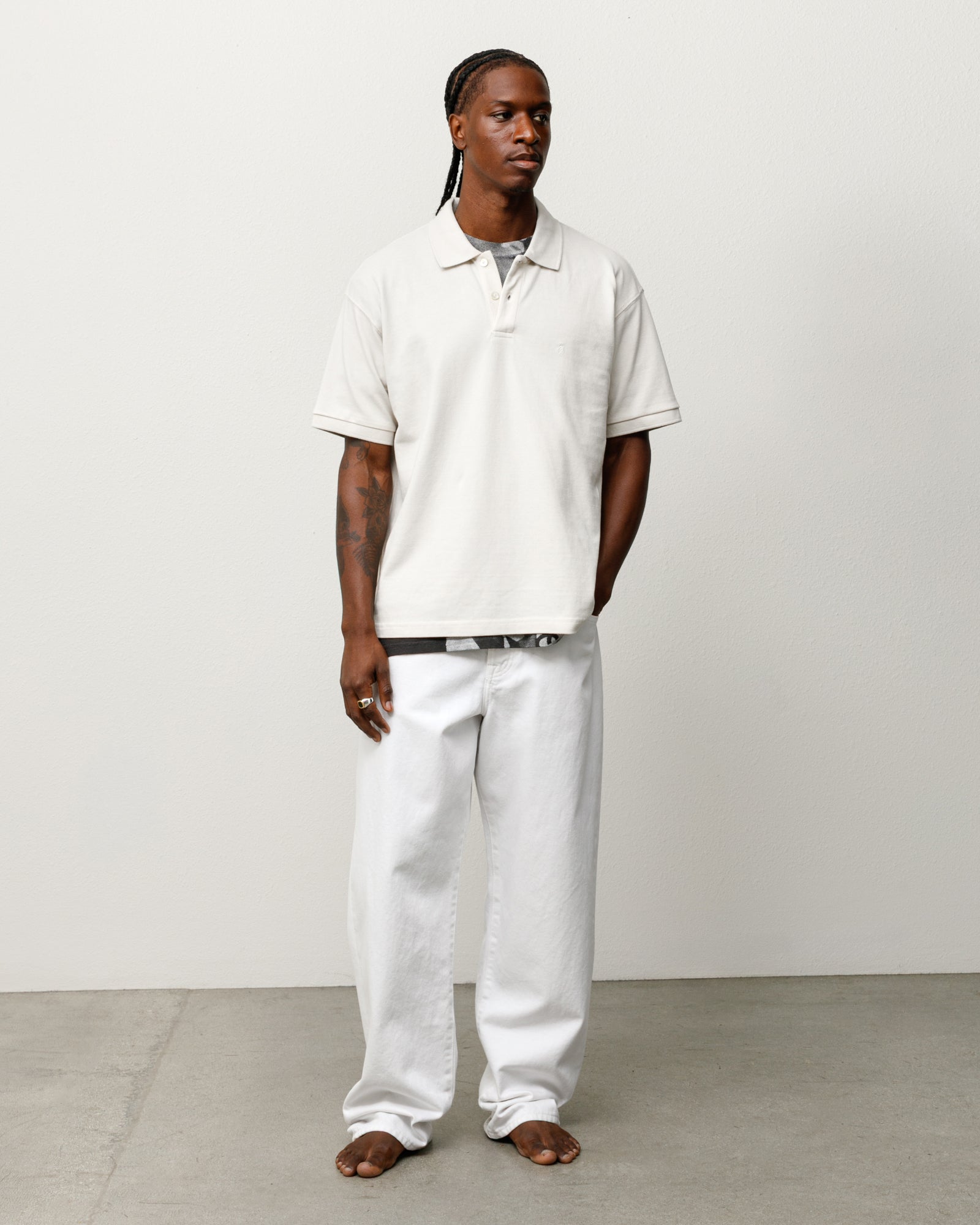 Classic Pique Polo – Off White | Tops & Knits | Stüssy Canada
