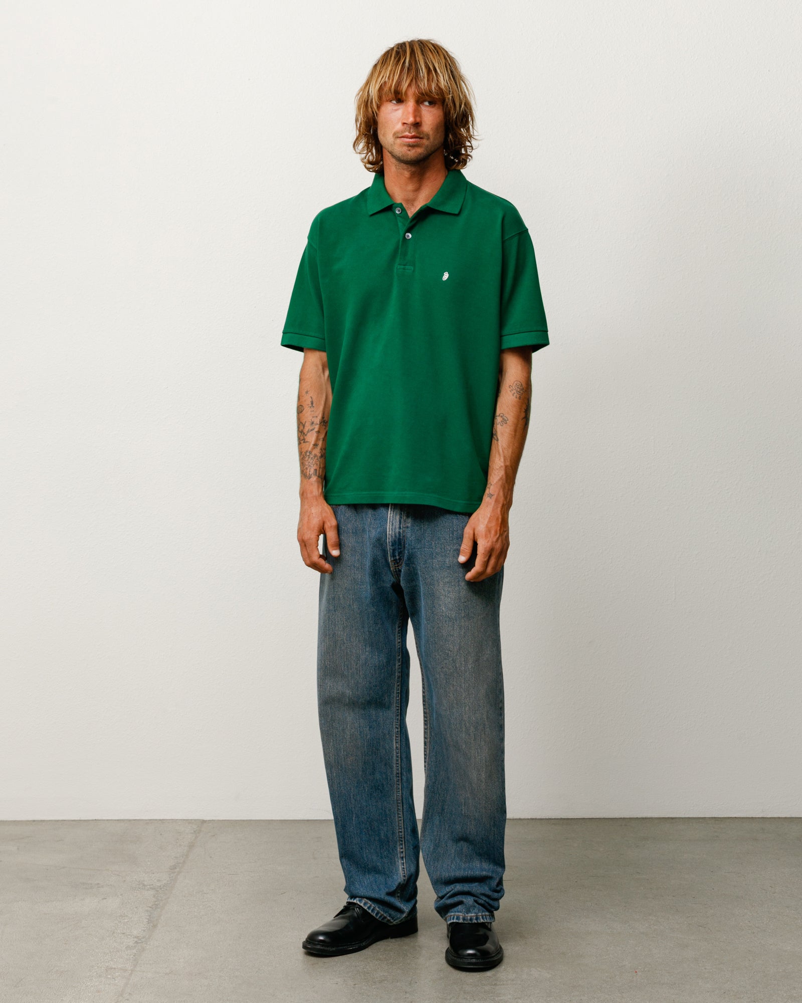 Classic Pique Polo - Pine | Tops & Knits | Stüssy Canada