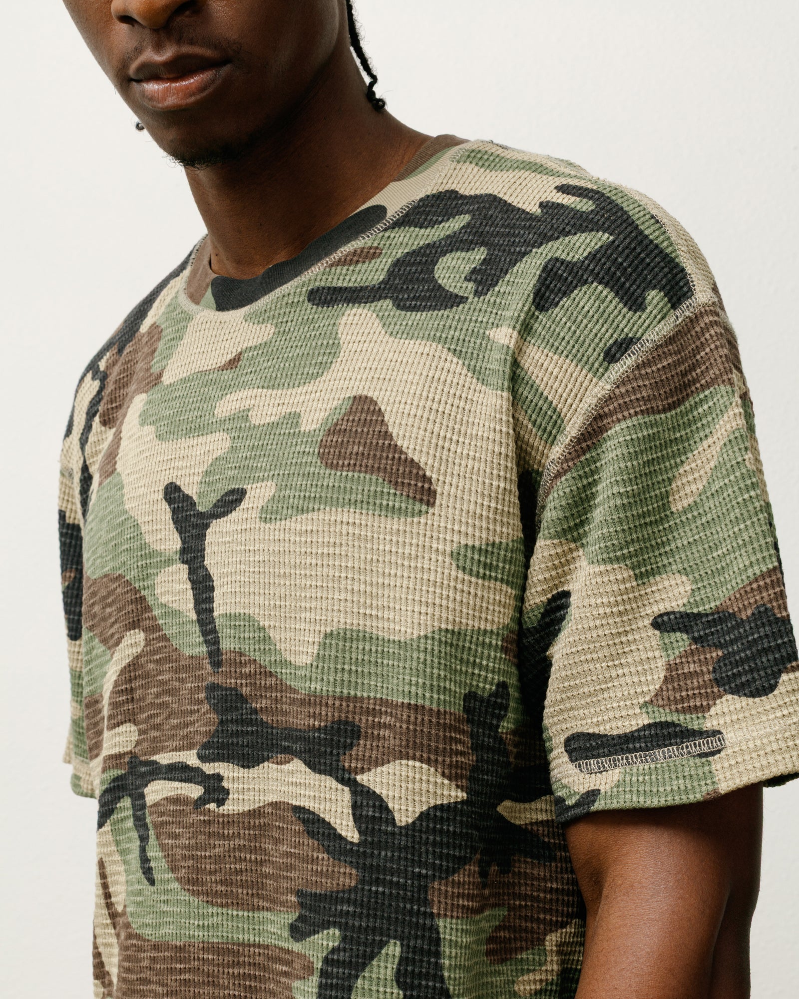 Dyed Ss Thermal Mens Short Sleeve In Camo
