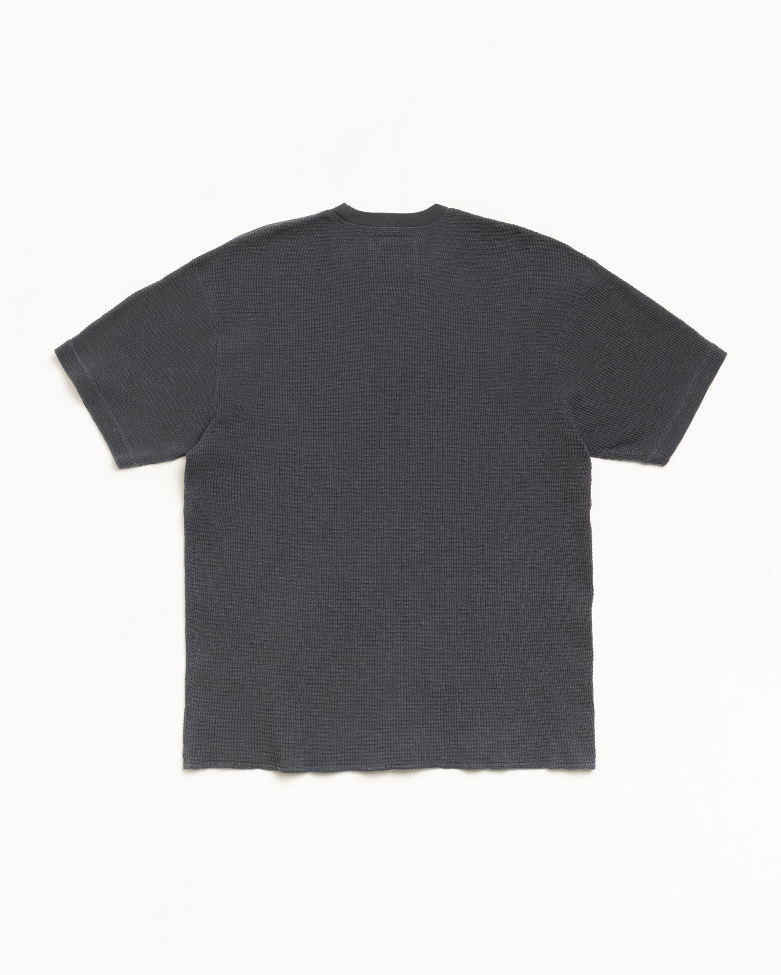 Dyed Ss Thermal Mens Short Sleeve In Faded Black