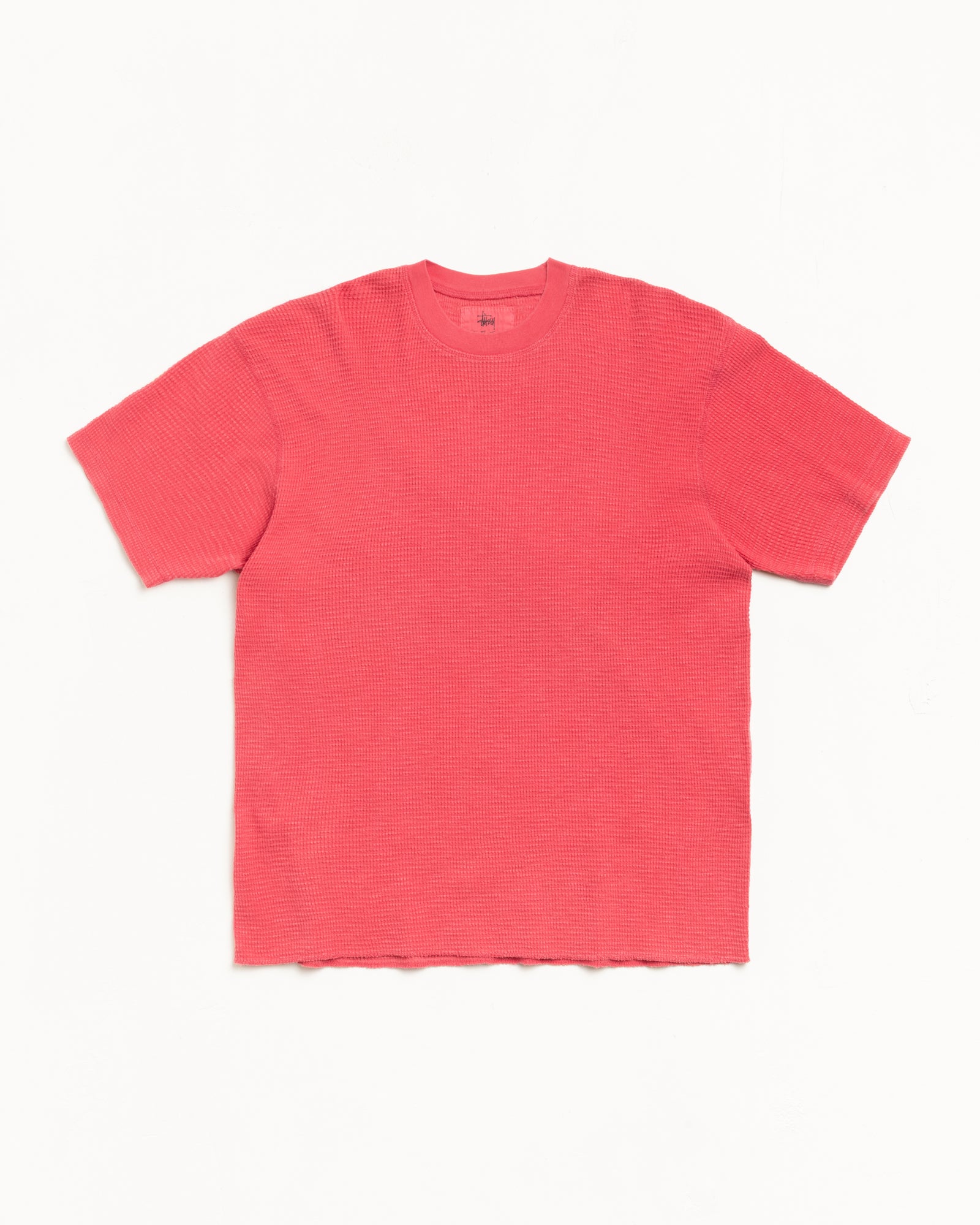 Dyed Ss Thermal Mens Short Sleeve In Washed Red