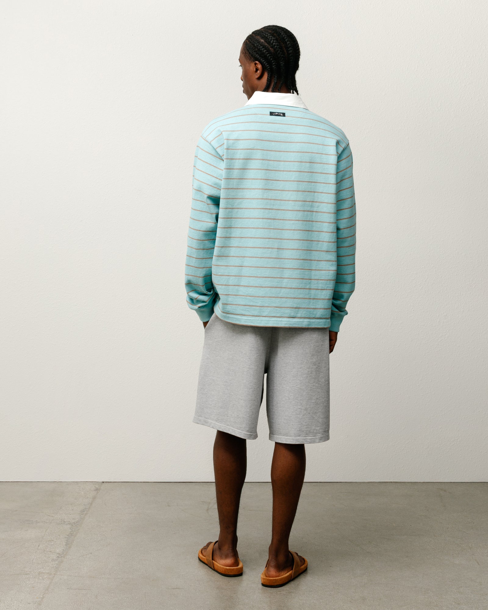 Striped Rugby Shirt – Blue | Tops & Knits | Stüssy Canada