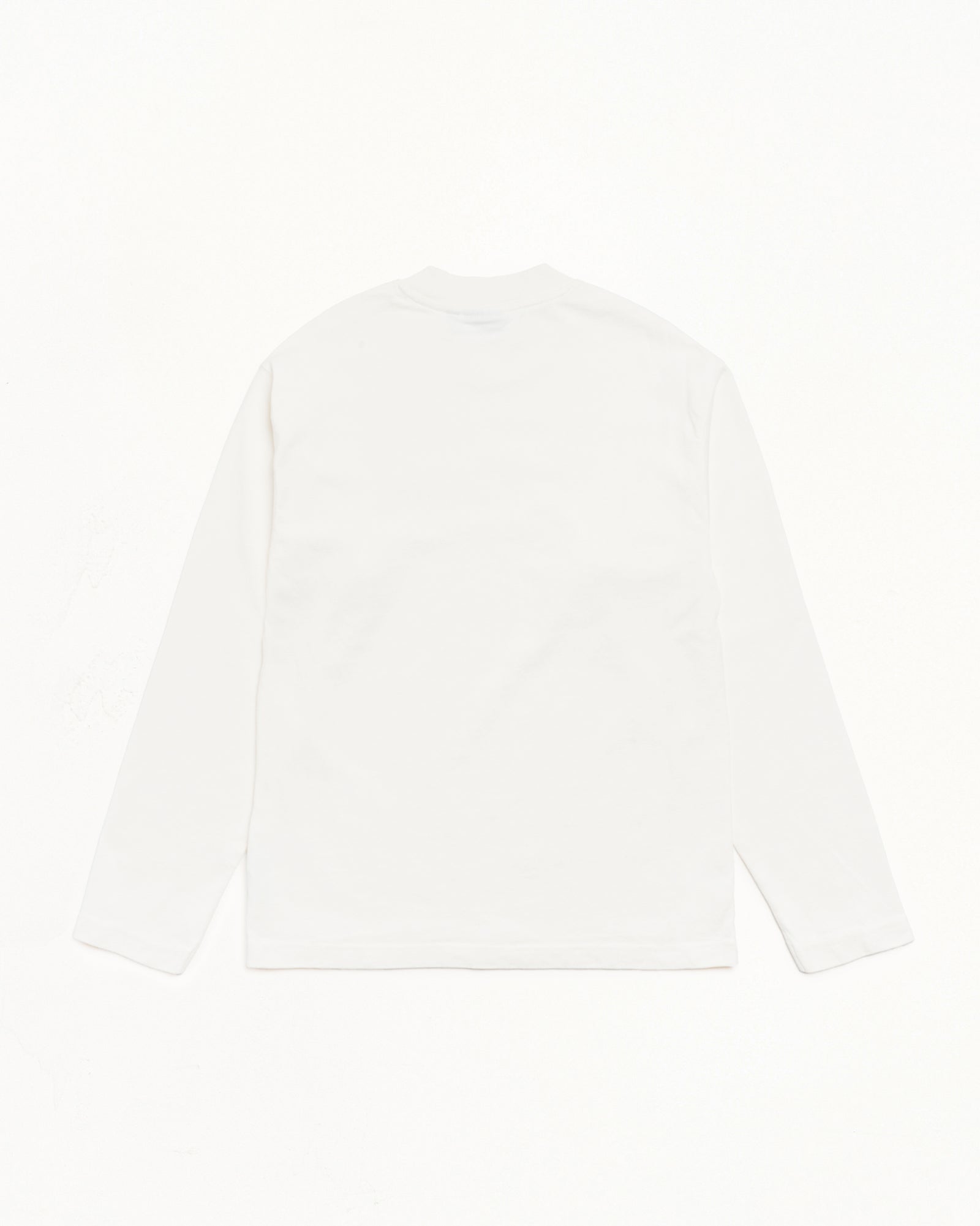 Dyed LS Mock Neck Tee – White | Tees | Stüssy Canada