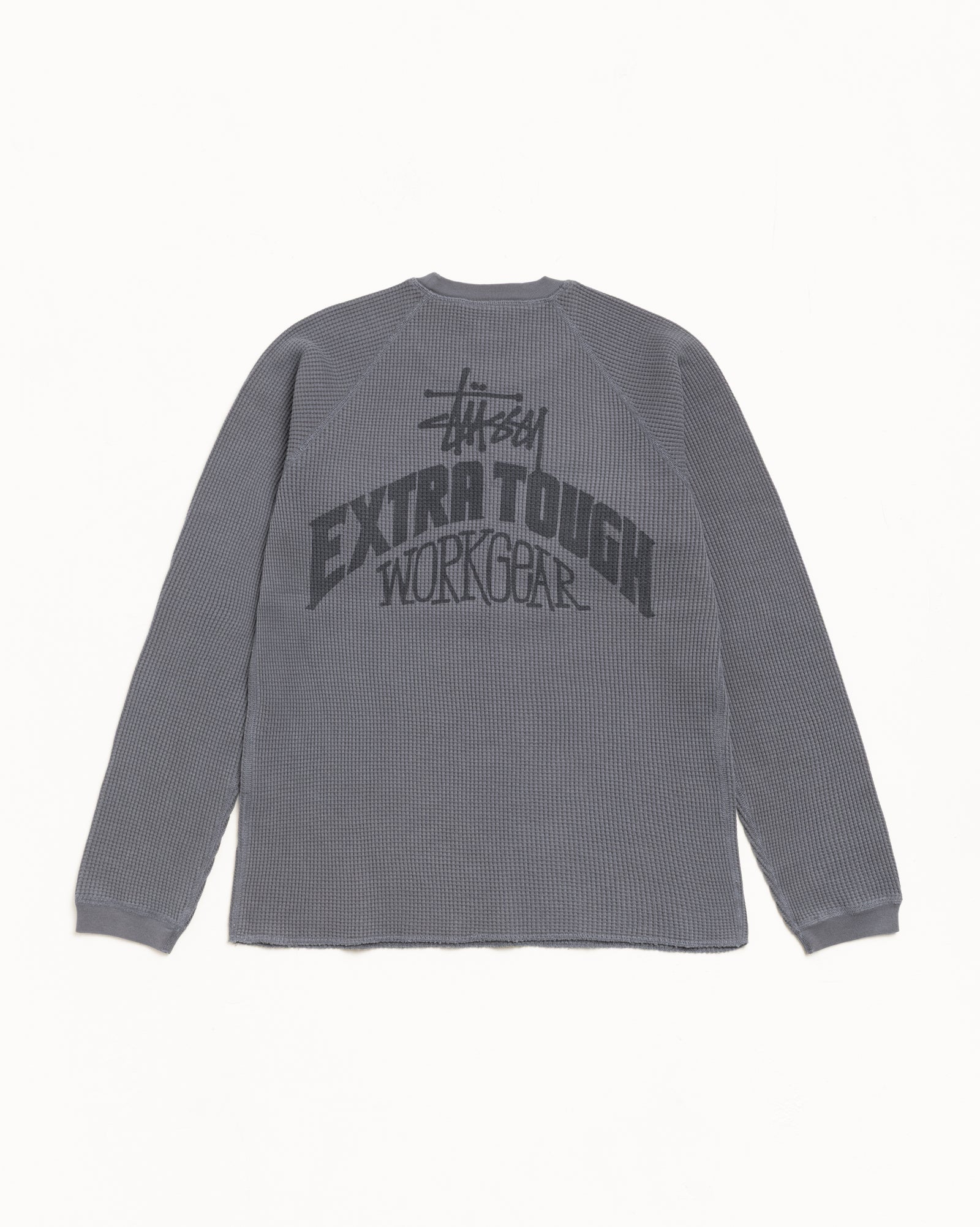 Extra Tough Raglan Thermal – Charcoal | Tops & Knits | Stüssy Canada