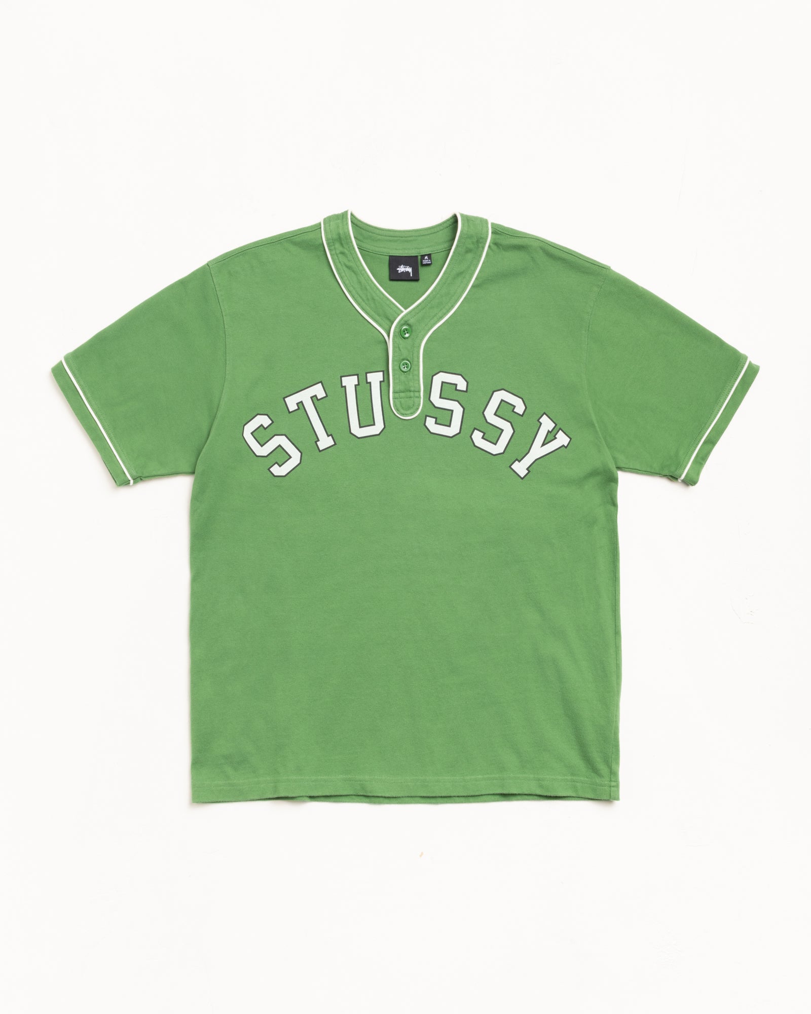 Arch Baseball Jersey – Green | Tops & Shirts | Stüssy Canada