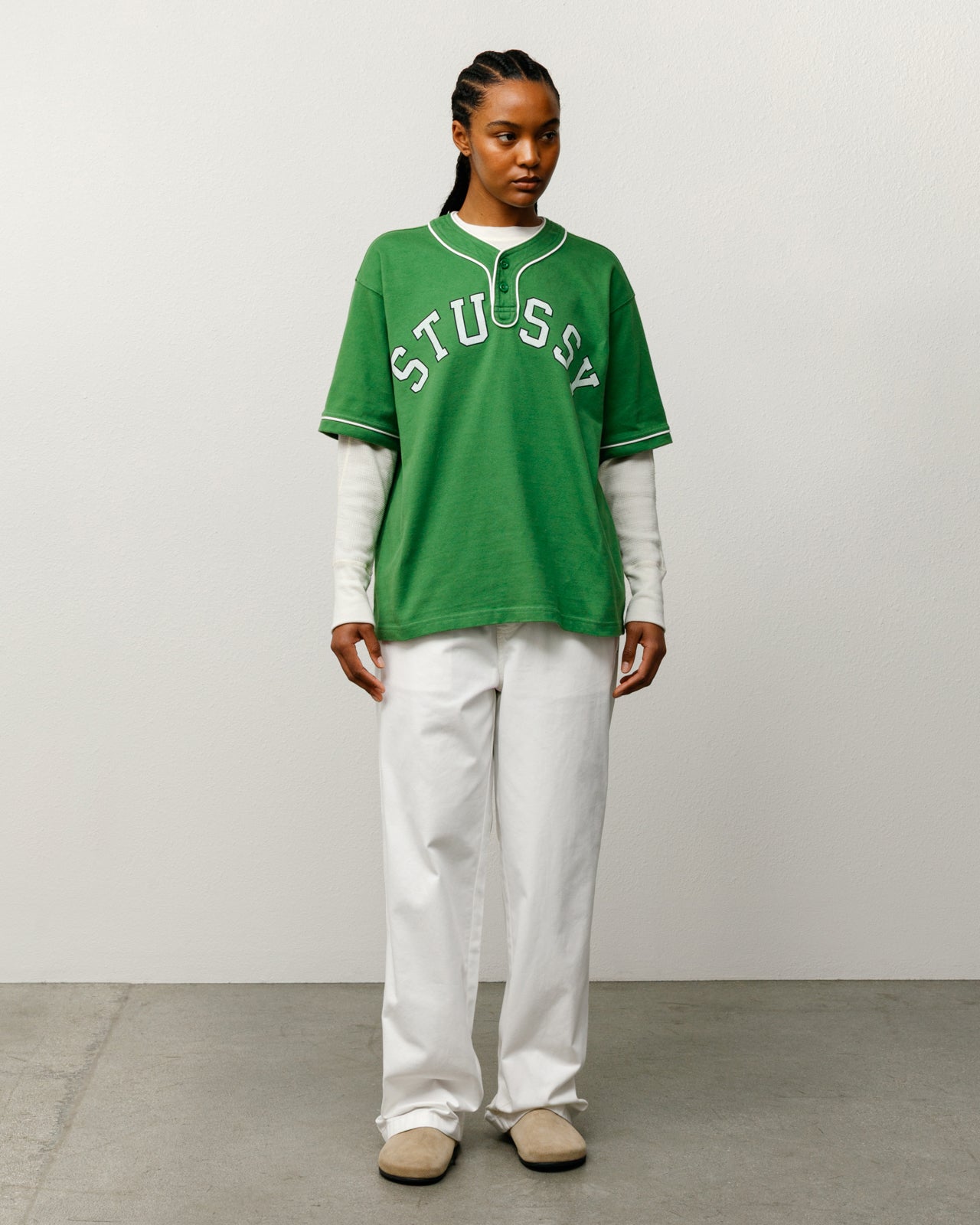 あつーーー　Stussy グリーン Tシャツ Sサイズ　90㎝　2点セット Arch Baseball Jersey – Green | Tops & Shirts | Stüssy Canada