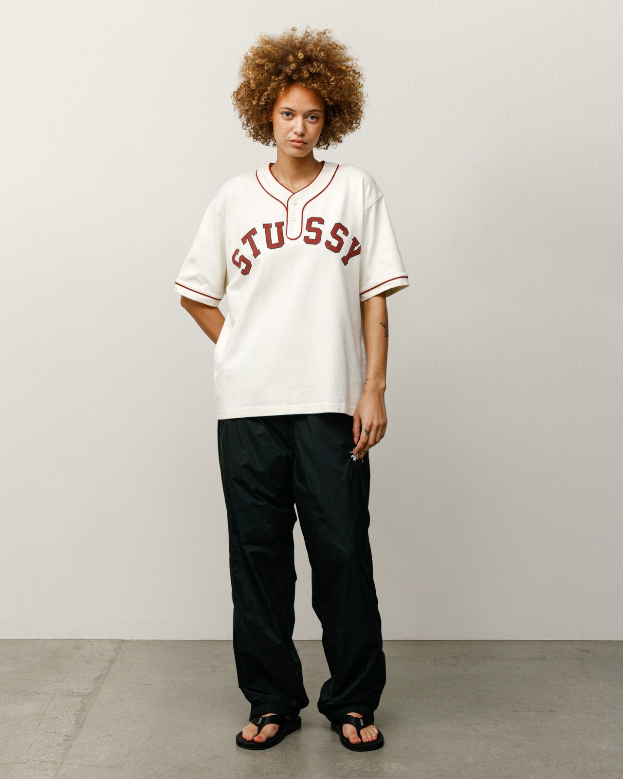 Arch Baseball Jersey – Natural | Tops & Shirts | Stüssy Canada