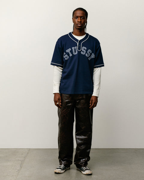 Arch Baseball Jersey Mens Short Sleeve In Navy
