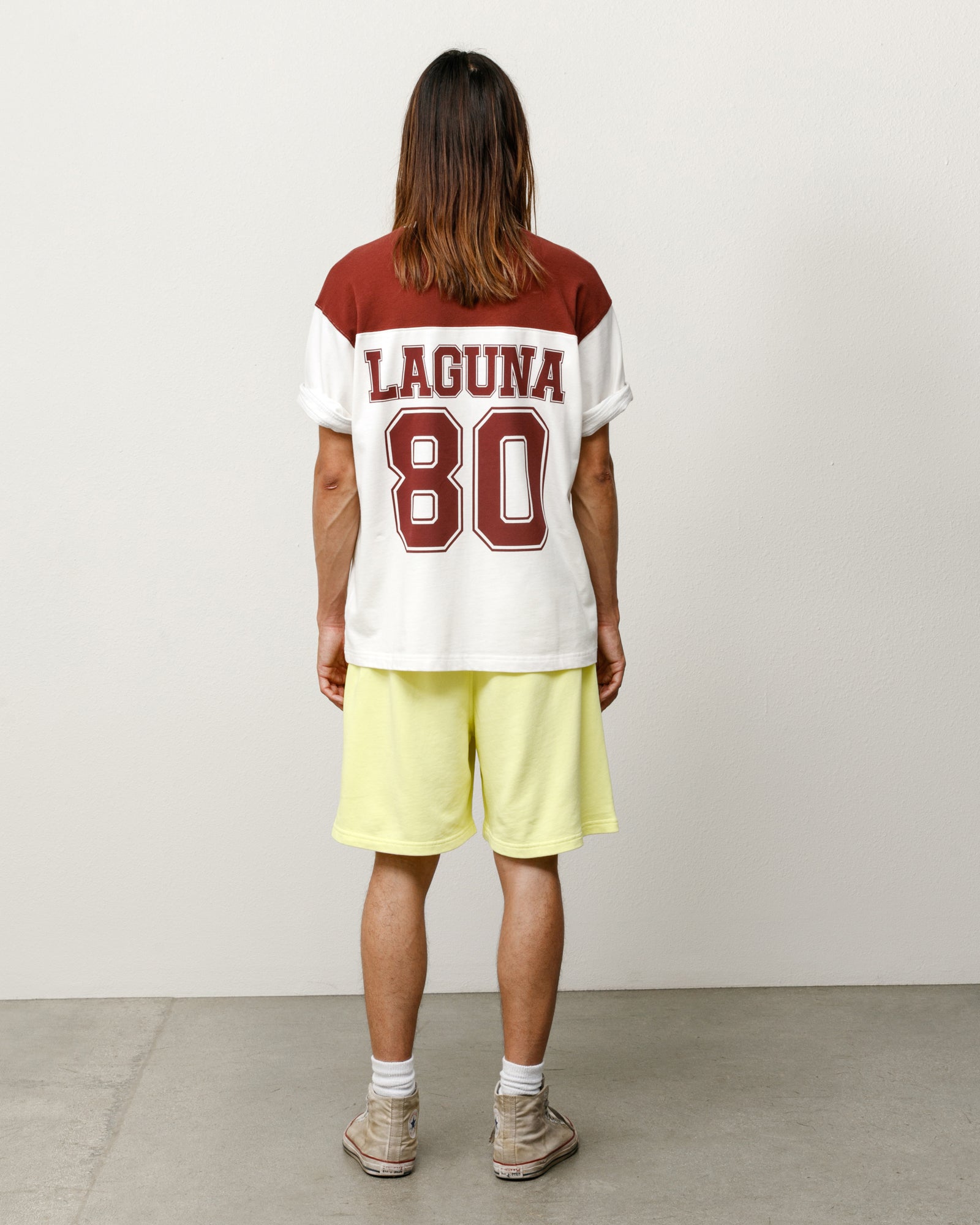Laguna Short Sleeve Unisex Short Sleeve In Maroon