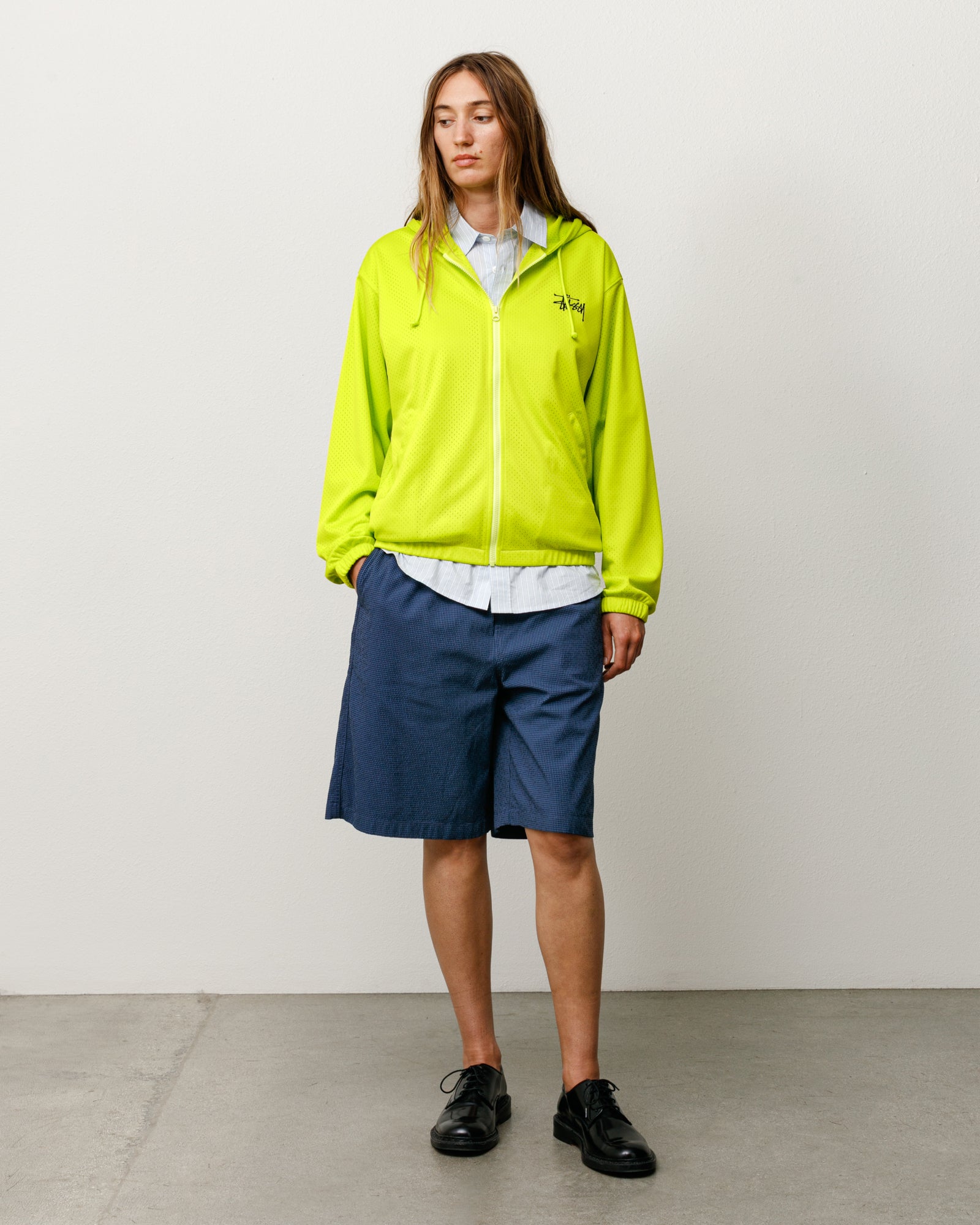 Athletic Mesh Zip Hoodie – Safety Green | Tops & Knits | Stüssy Canada