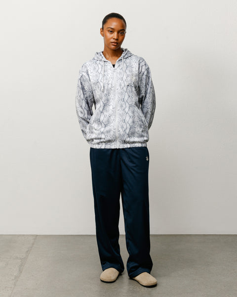 Athletic Mesh Zip Hood Unisex Long Sleeve In Snake