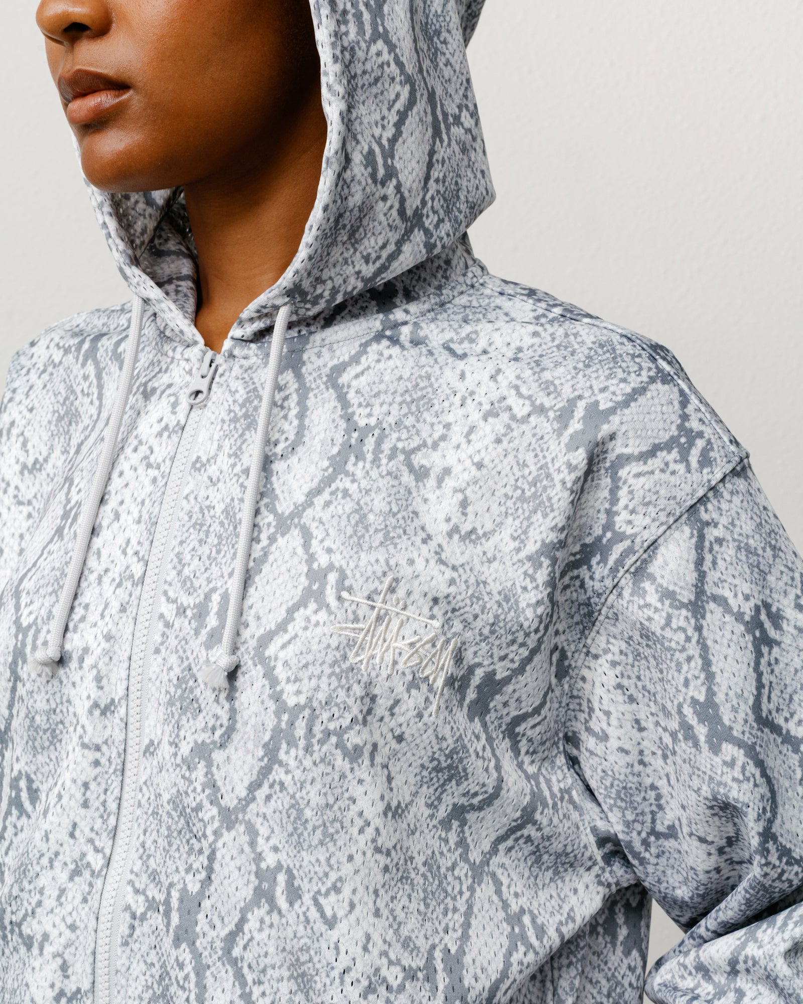 Athletic Mesh Zip Hoodie – Snake | Tops & Knits | Stüssy Canada