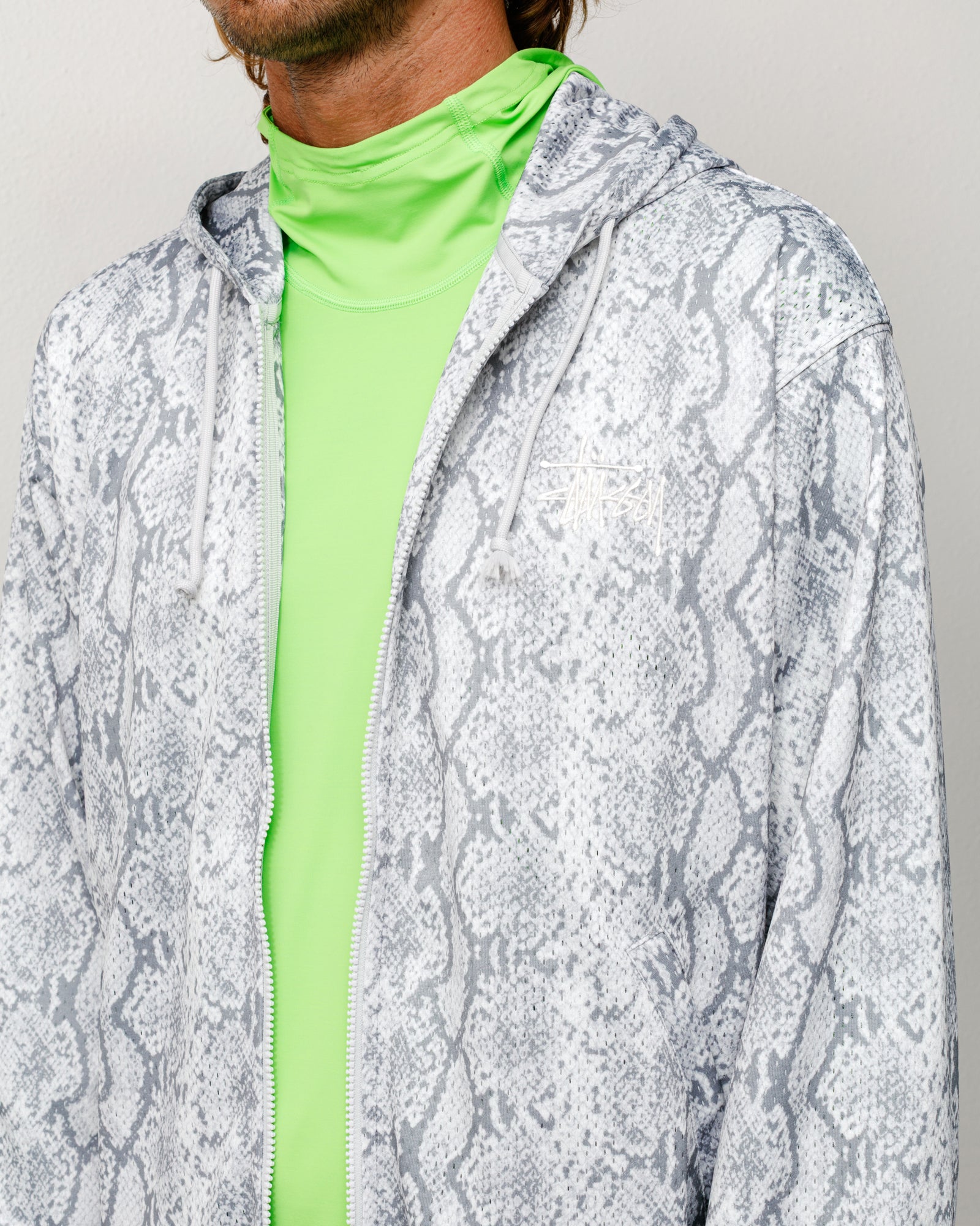 Athletic Mesh Zip Hoodie – Snake | Tops & Knits | Stüssy Canada