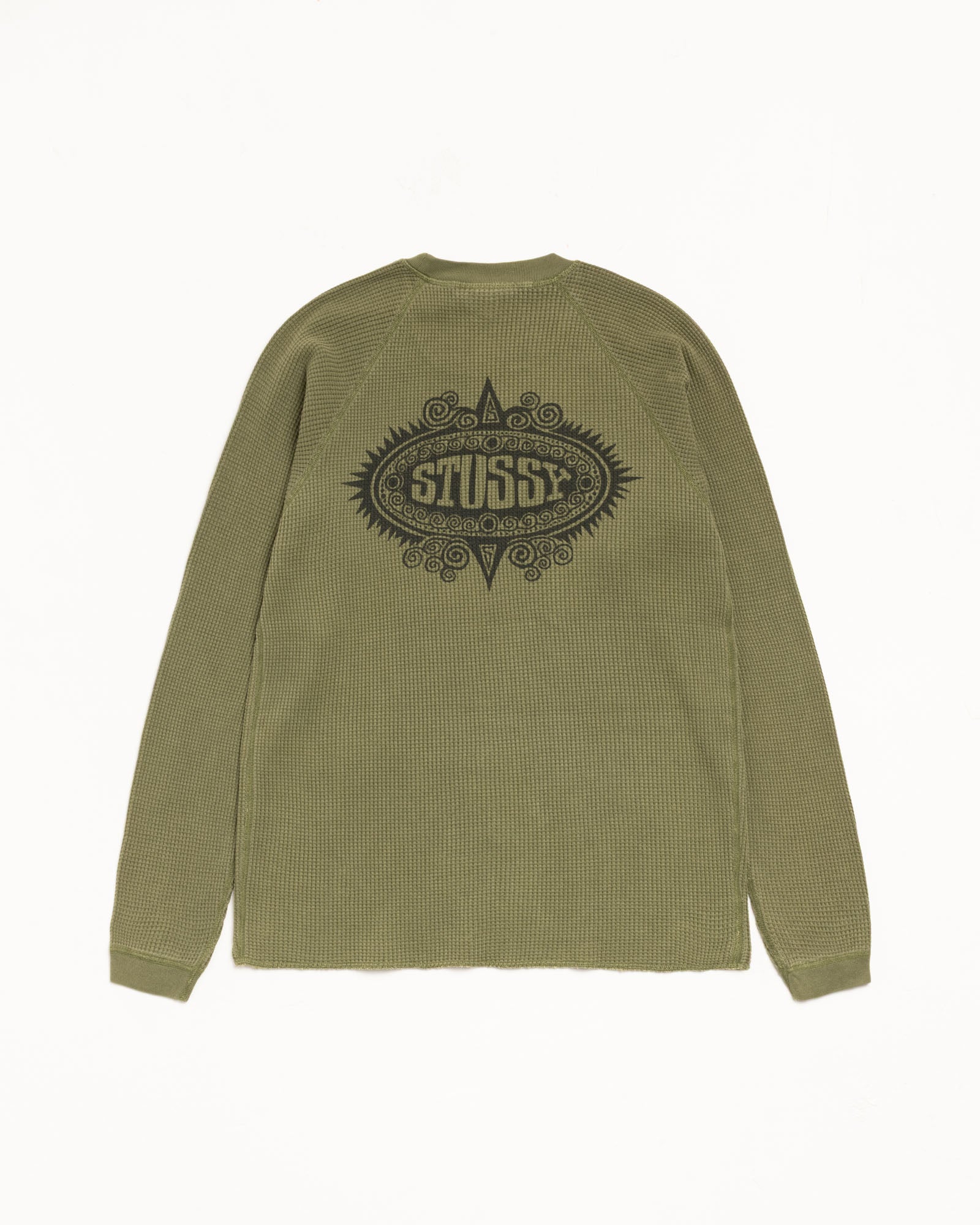 Mantra Raglan Thermal – Olive | Tops & Knits | Stüssy Canada